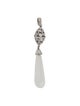 Pendant 18K Diamond & Moonstone Labradorite Drop Pendant