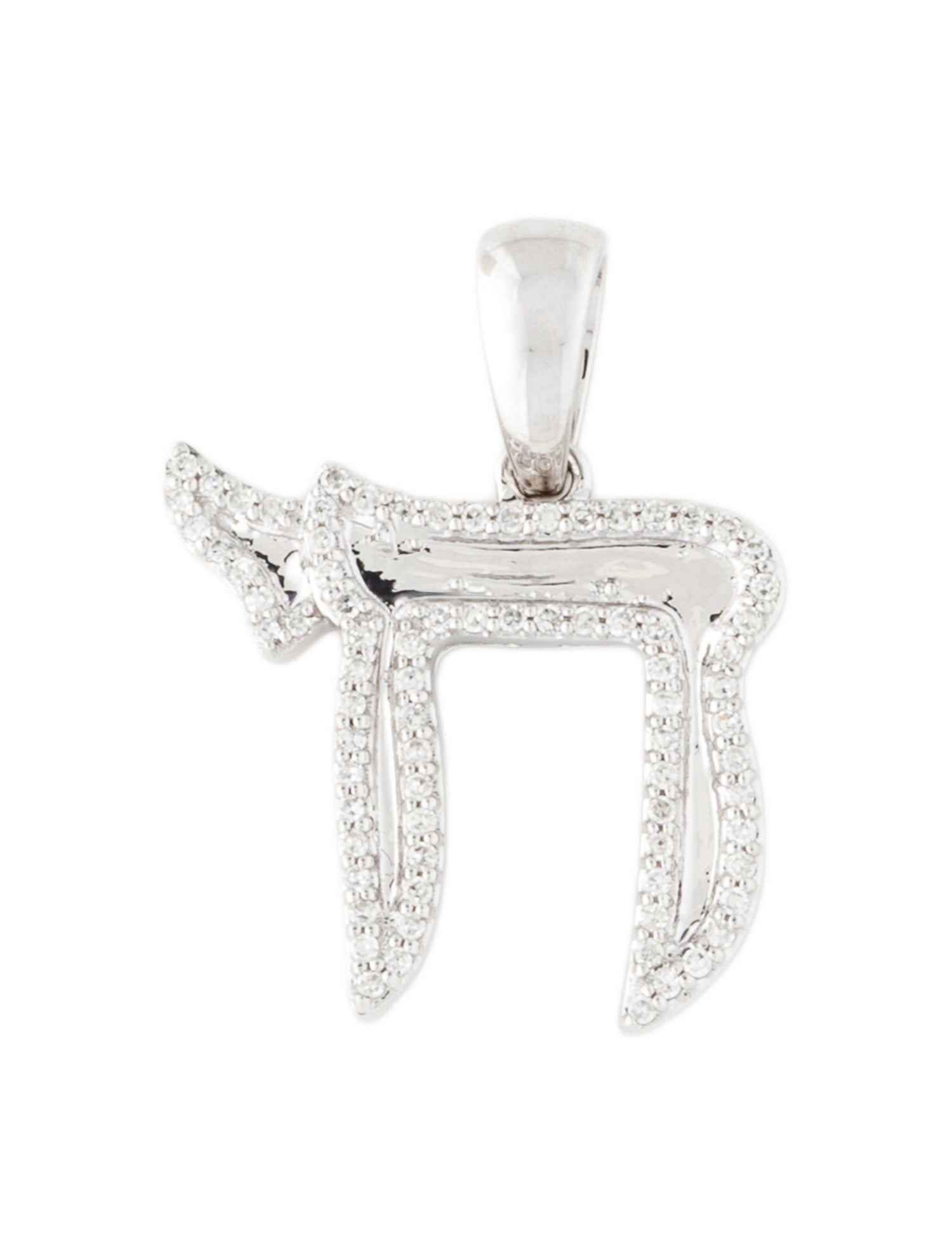 Pendant 14K Diamond Chai Pendant