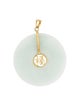 Pendant 14K Jadeite Pi Disc Large Pendant