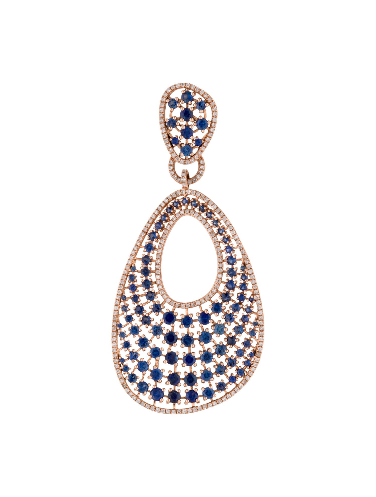 Pendant 14K Sapphire & Diamond