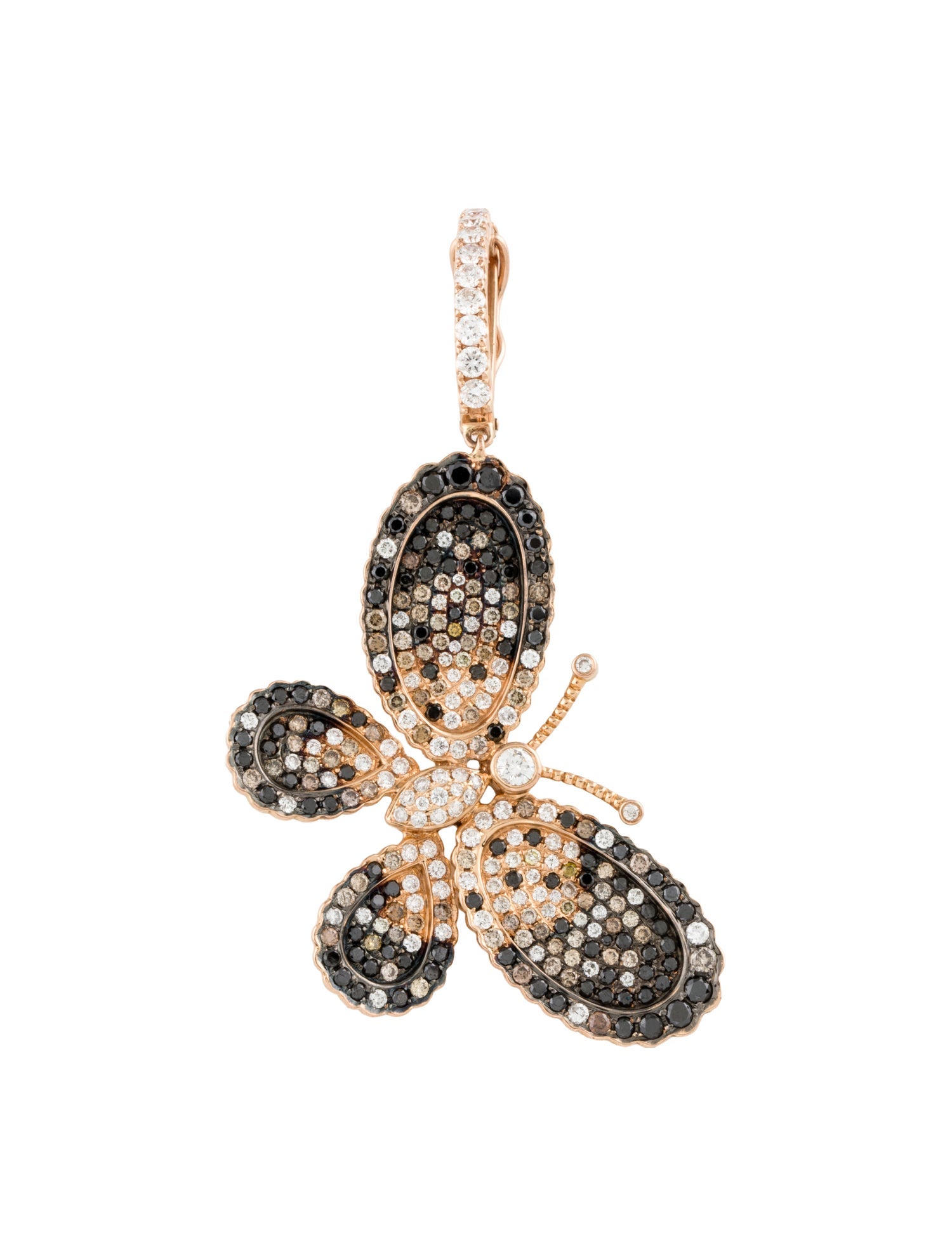 Pendant 18K 2.93 ctw Diamond Butterfly Pendant