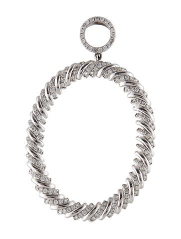 Pendant 14K 1.31ctw Diamond Oval Necklace