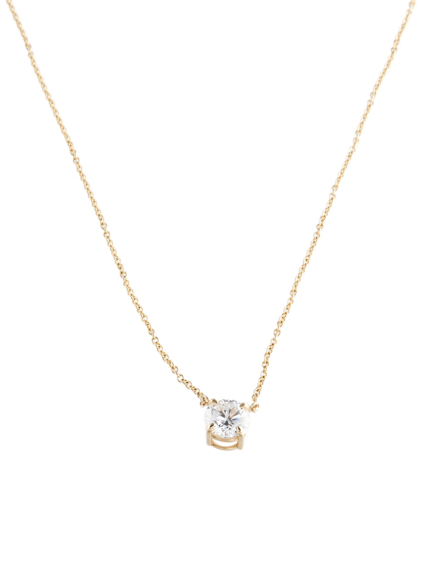 Pendant 14K 1.00ct Lab-Grown Diamond Solitaire