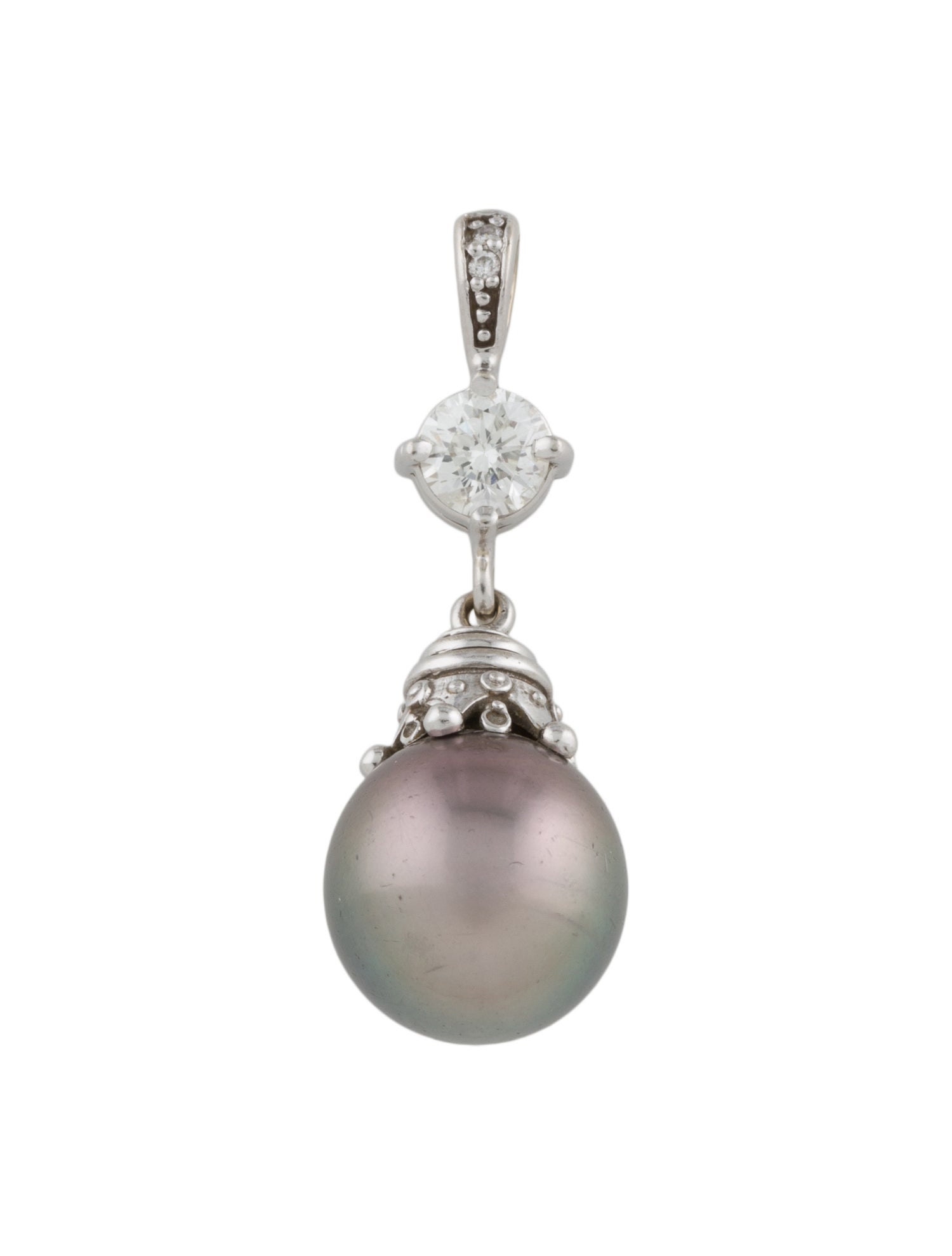 Pendant 14K Pearl & Diamond