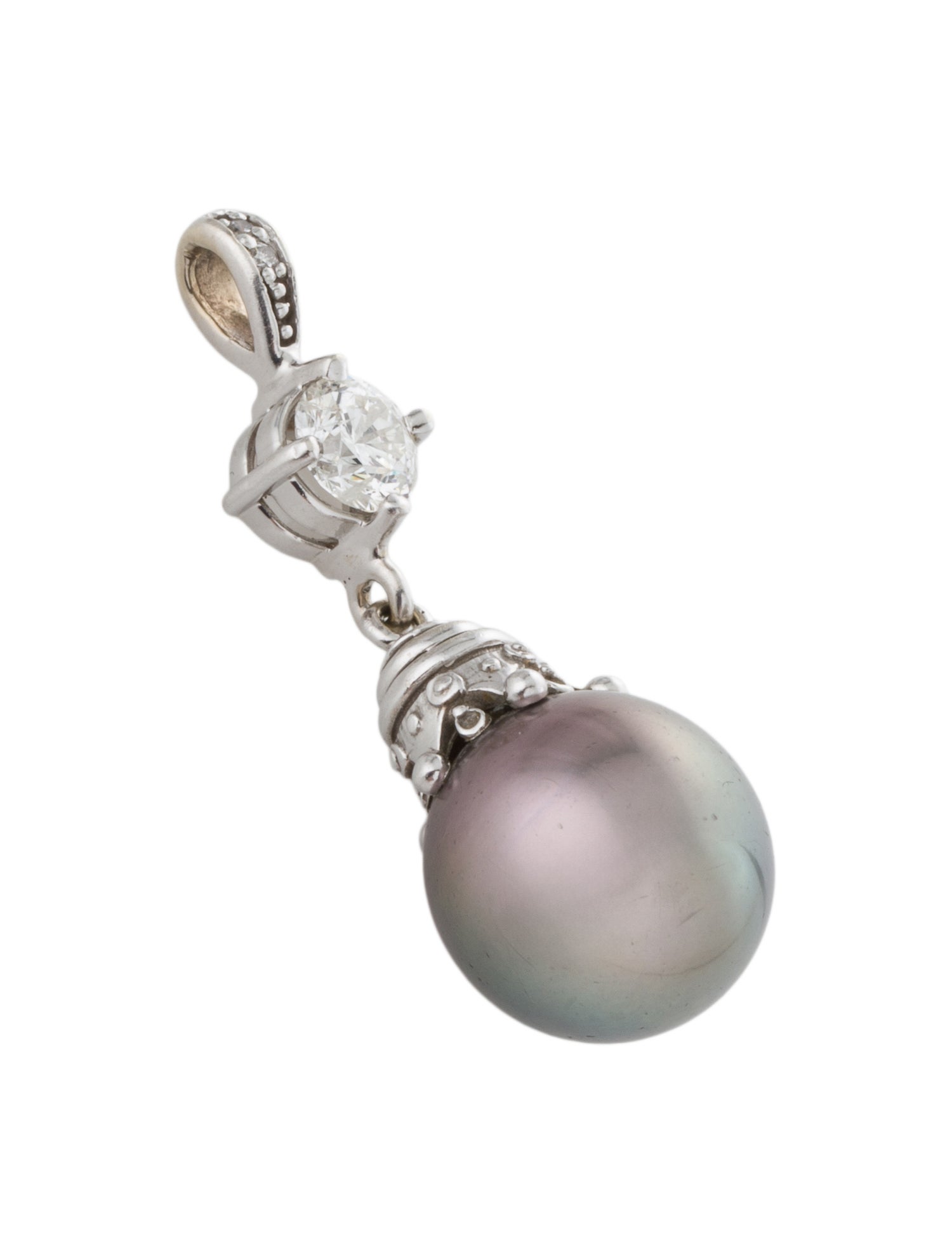 Pendant 14K Pearl & Diamond