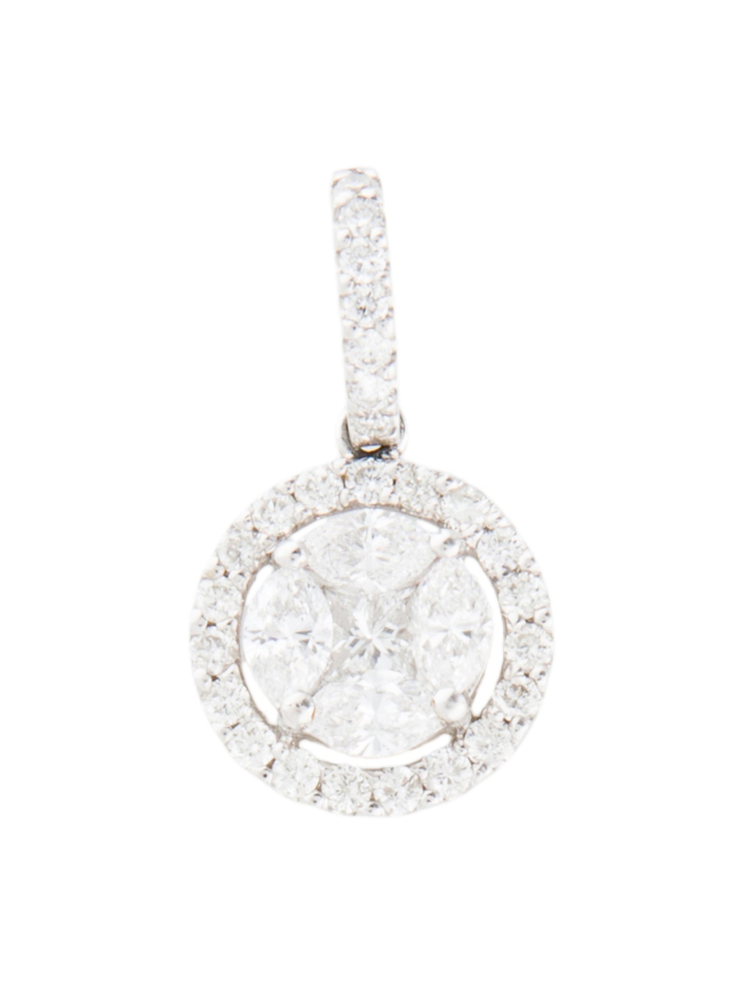 Pendant 18K 1.69ctw Lab-Grown Diamond Pendant