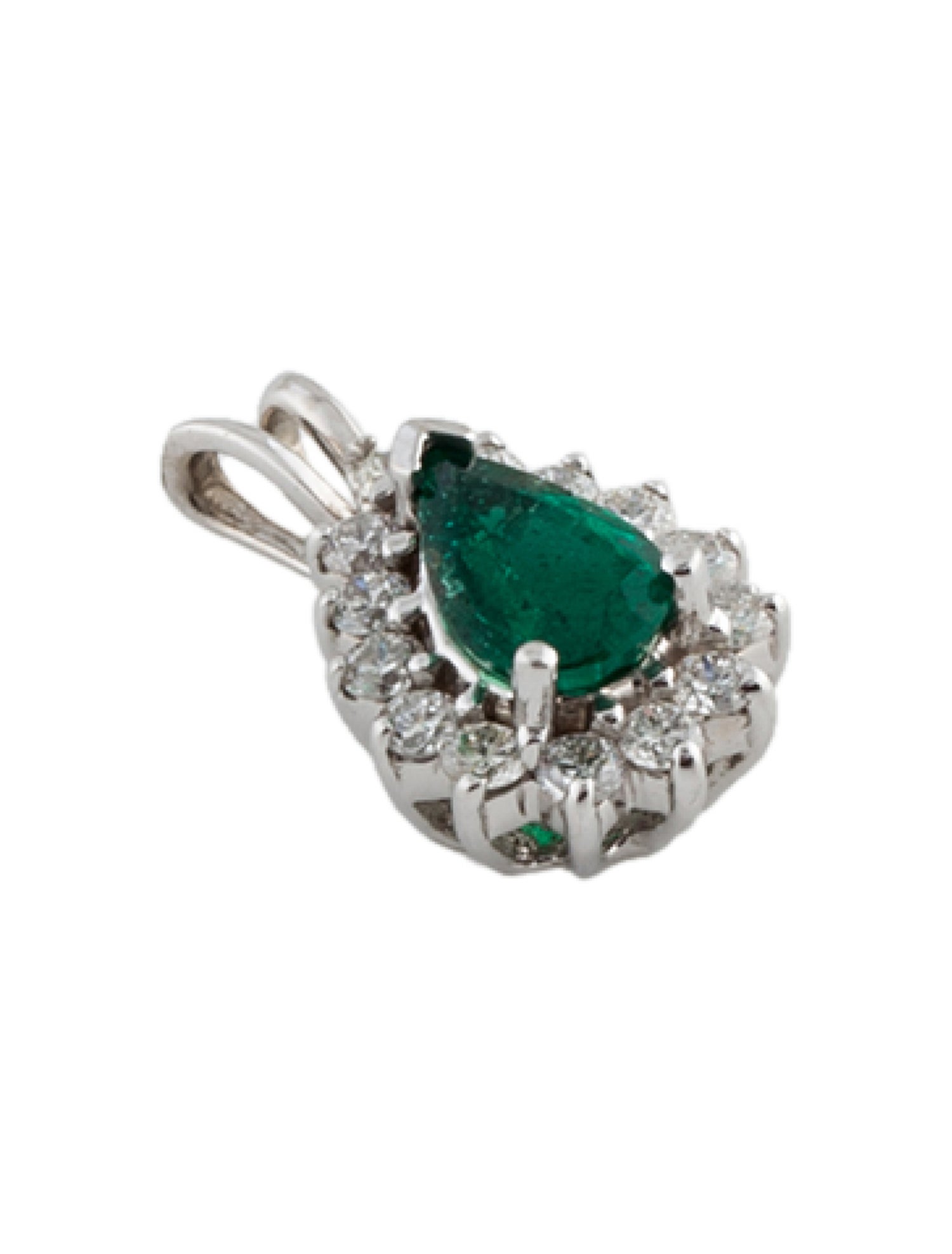 Pendant 18K Emerald & Diamond Pendant