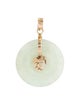 Pendant 14K Jadeite Circle Pendant