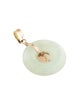 Pendant 14K Jadeite Circle Pendant