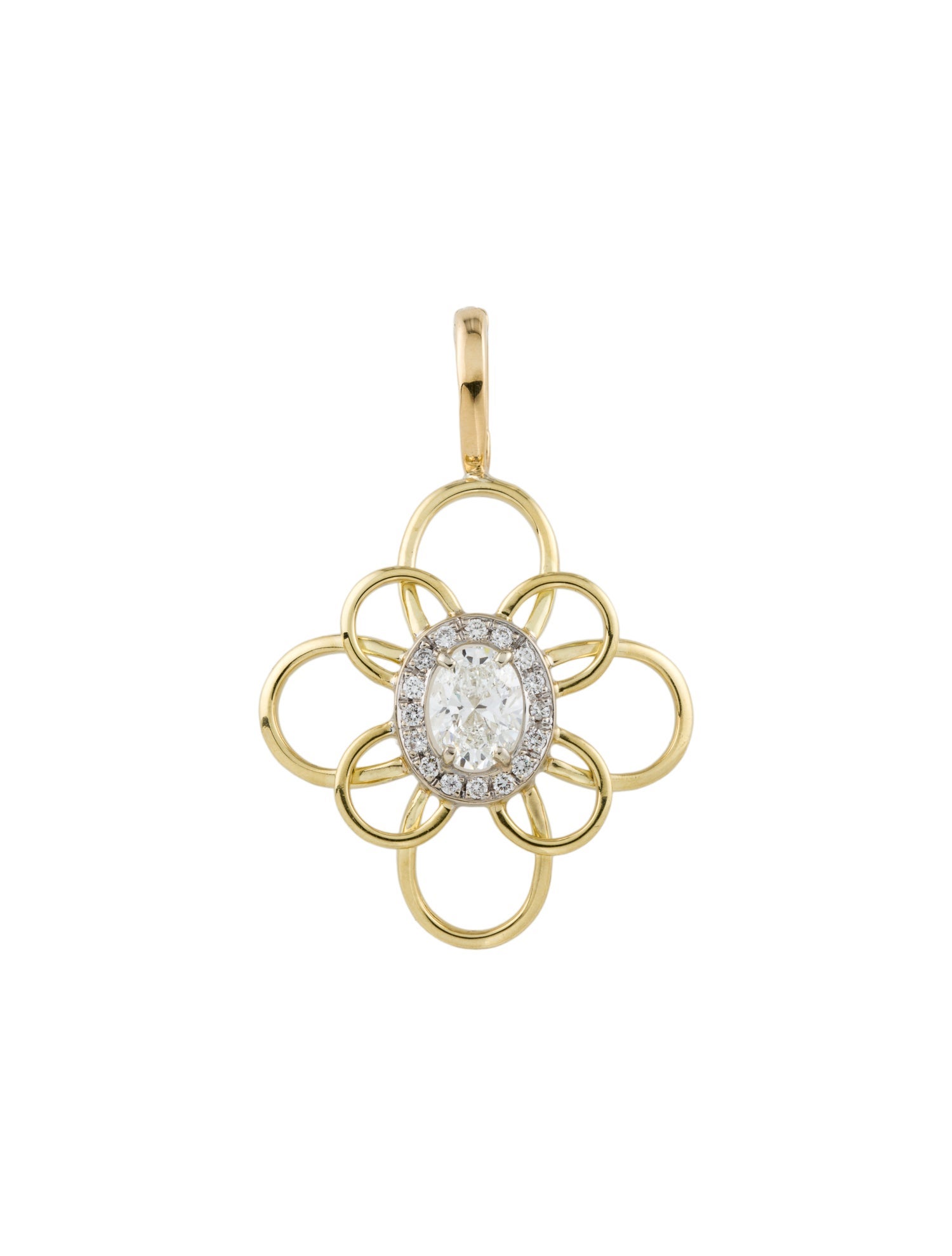 Pendant 18K 1.50ct Lab-Grown Diamond & Diamond Enhancer