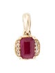 Pendant 14K Ruby & Diamond Pendant