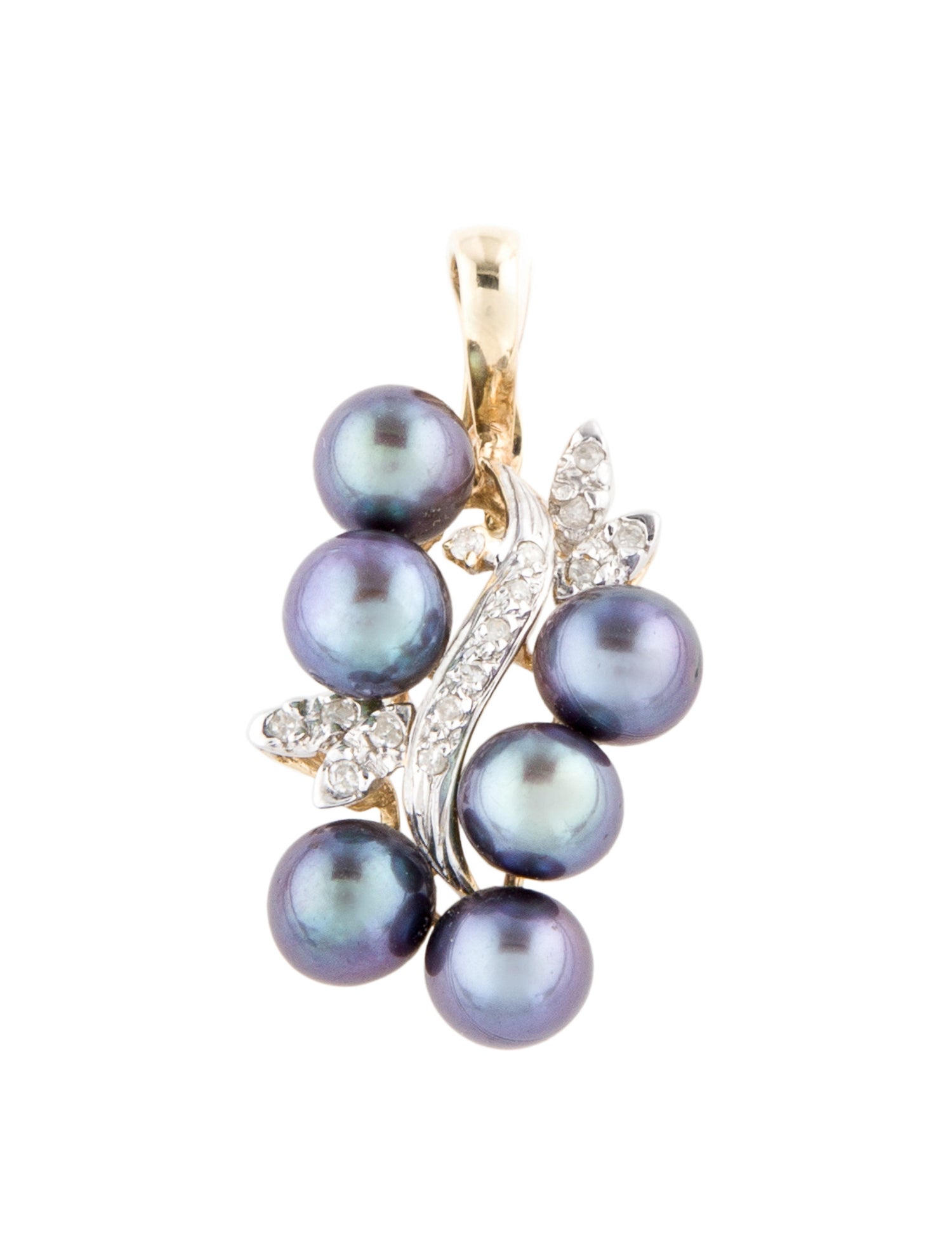 Pendant 14K Pearl & Diamond
