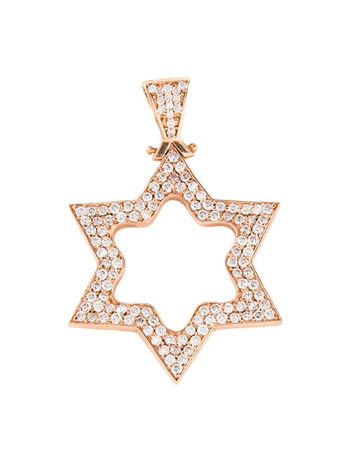 Pendant 14K 1.04ctw Diamond Star of David Pendant