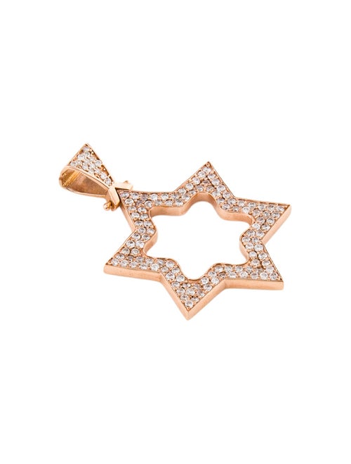 Pendant 14K 1.04ctw Diamond Star of David Pendant