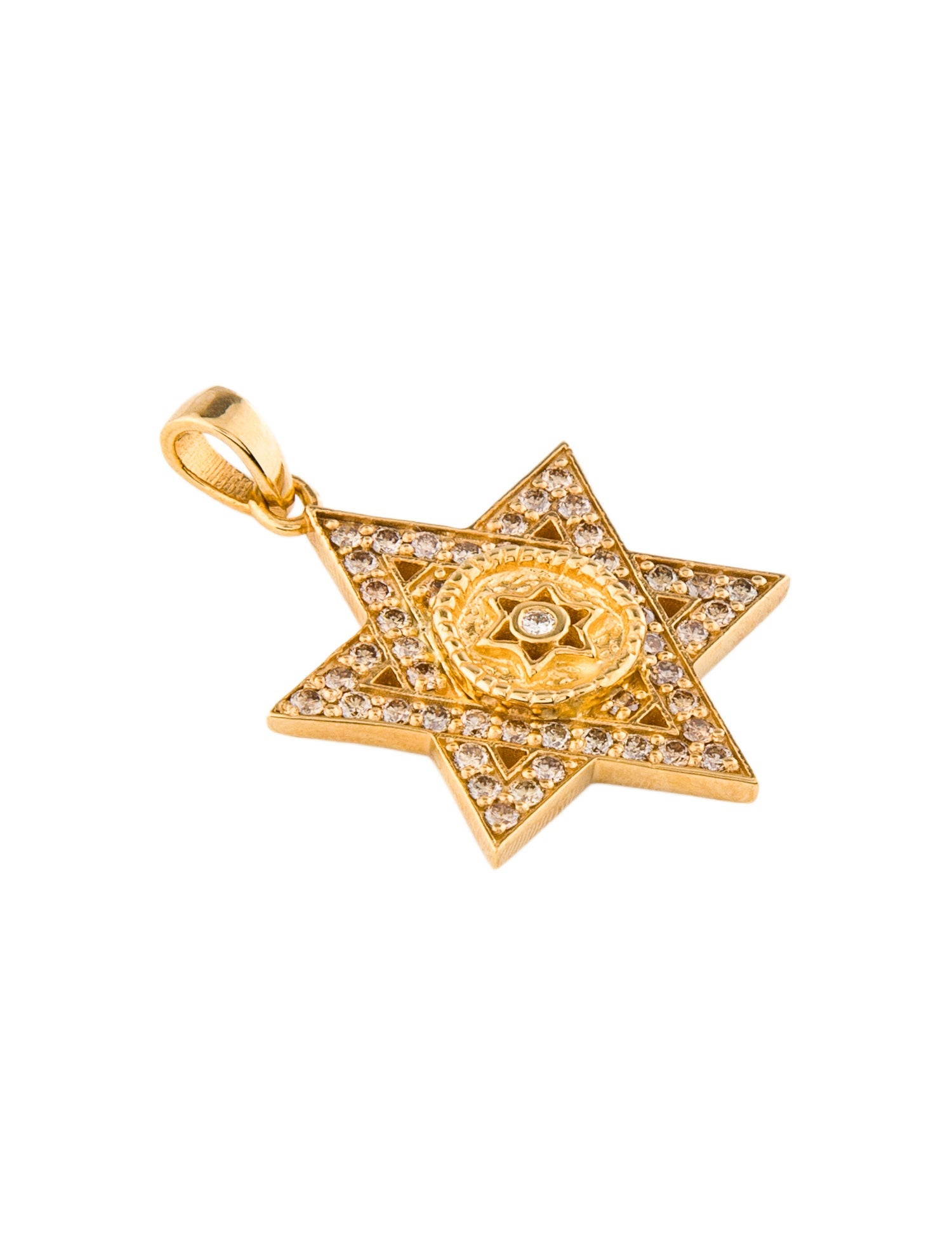 Pendant 14K Diamond Star of David