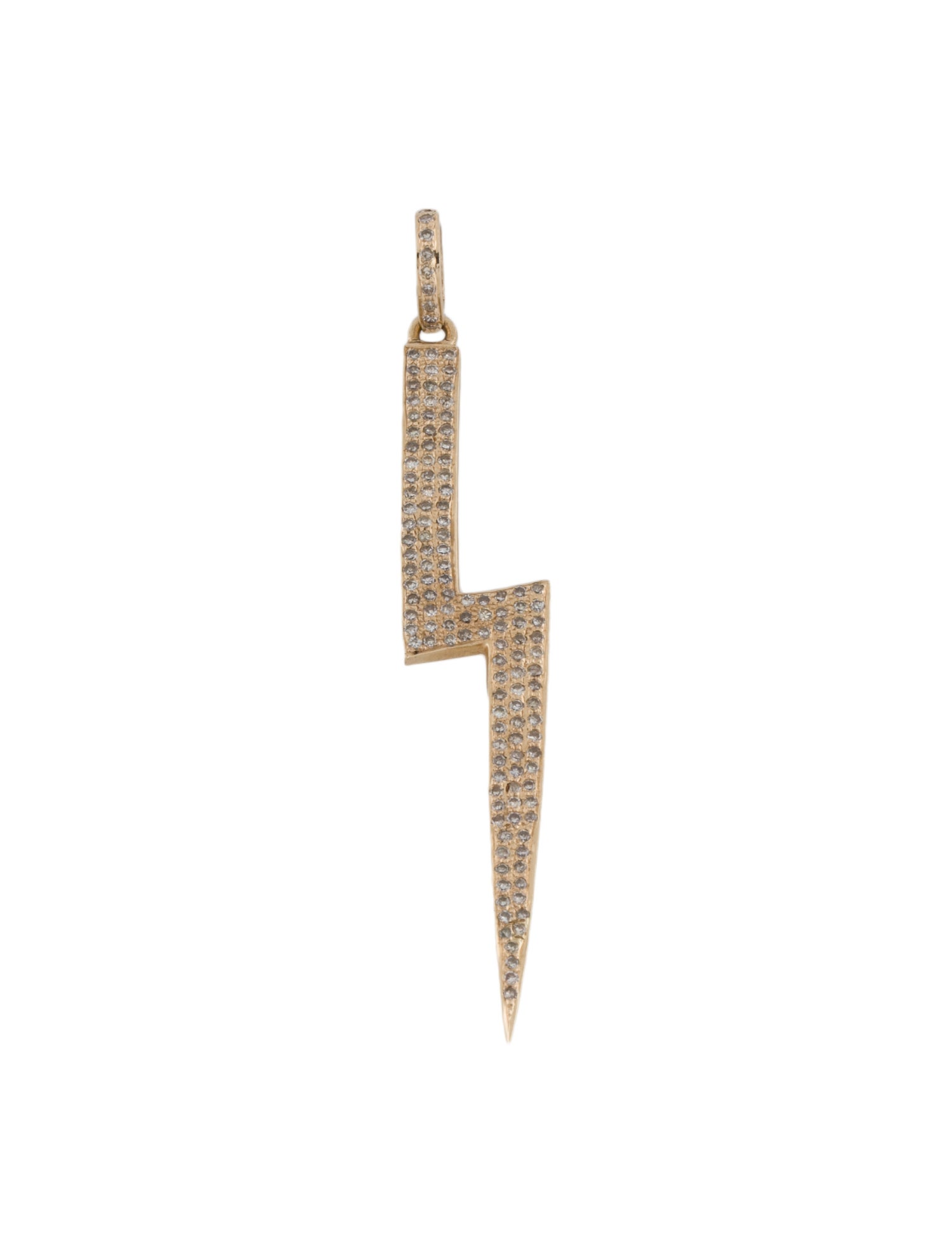 Pendant 14K Diamond Lighting Bolt Pendant