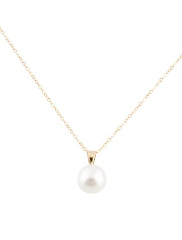 Pendant Necklace 14K Pearl 9.0-9.5mm