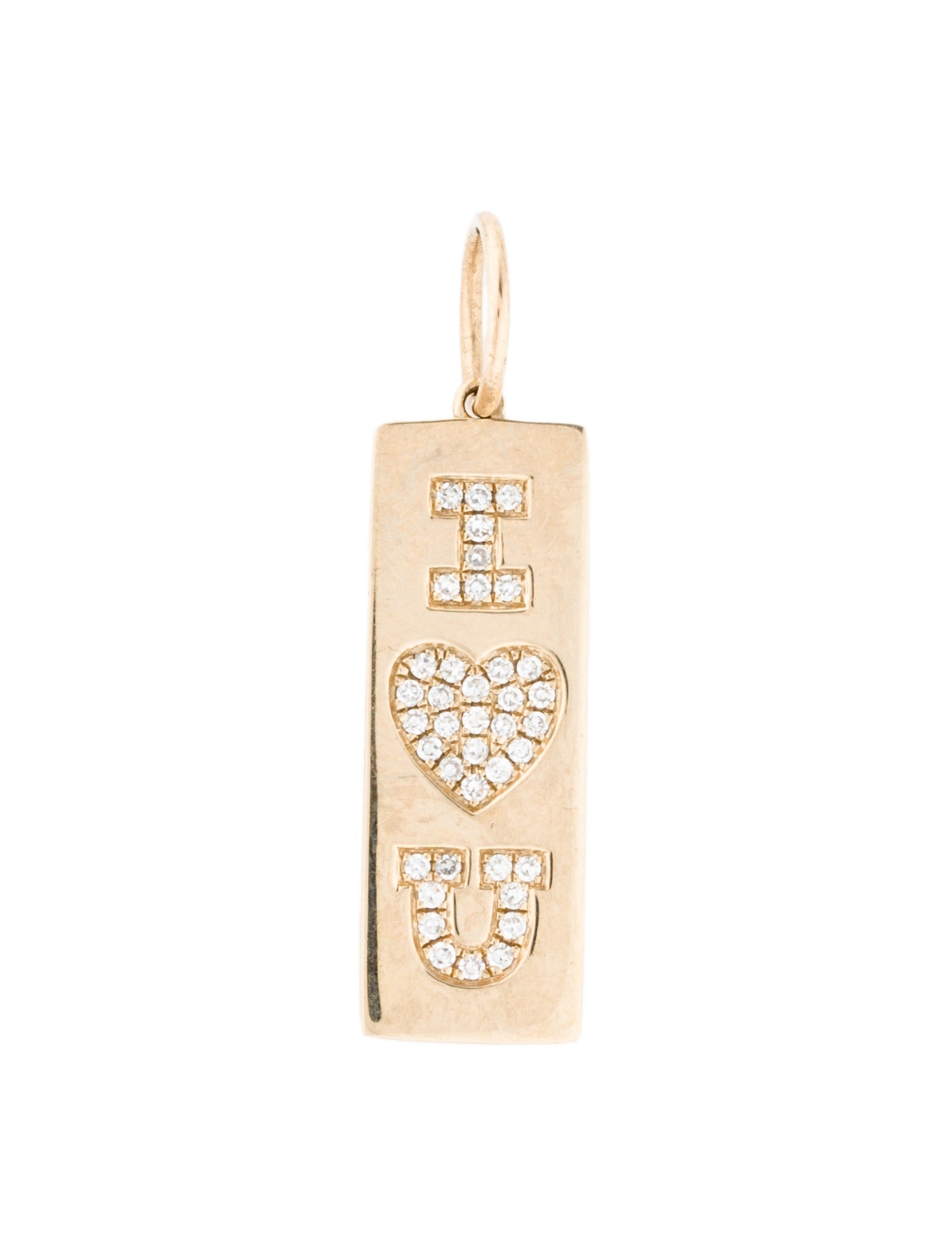 Pendant 14K Diamond 'I Love You' Pendant