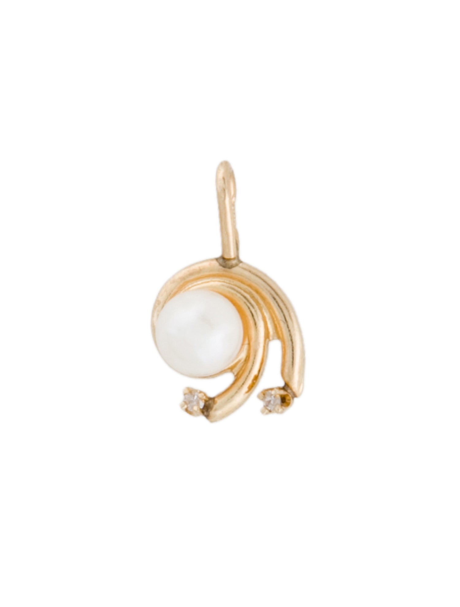 Pendant 14K Cultured Pearl & Diamond