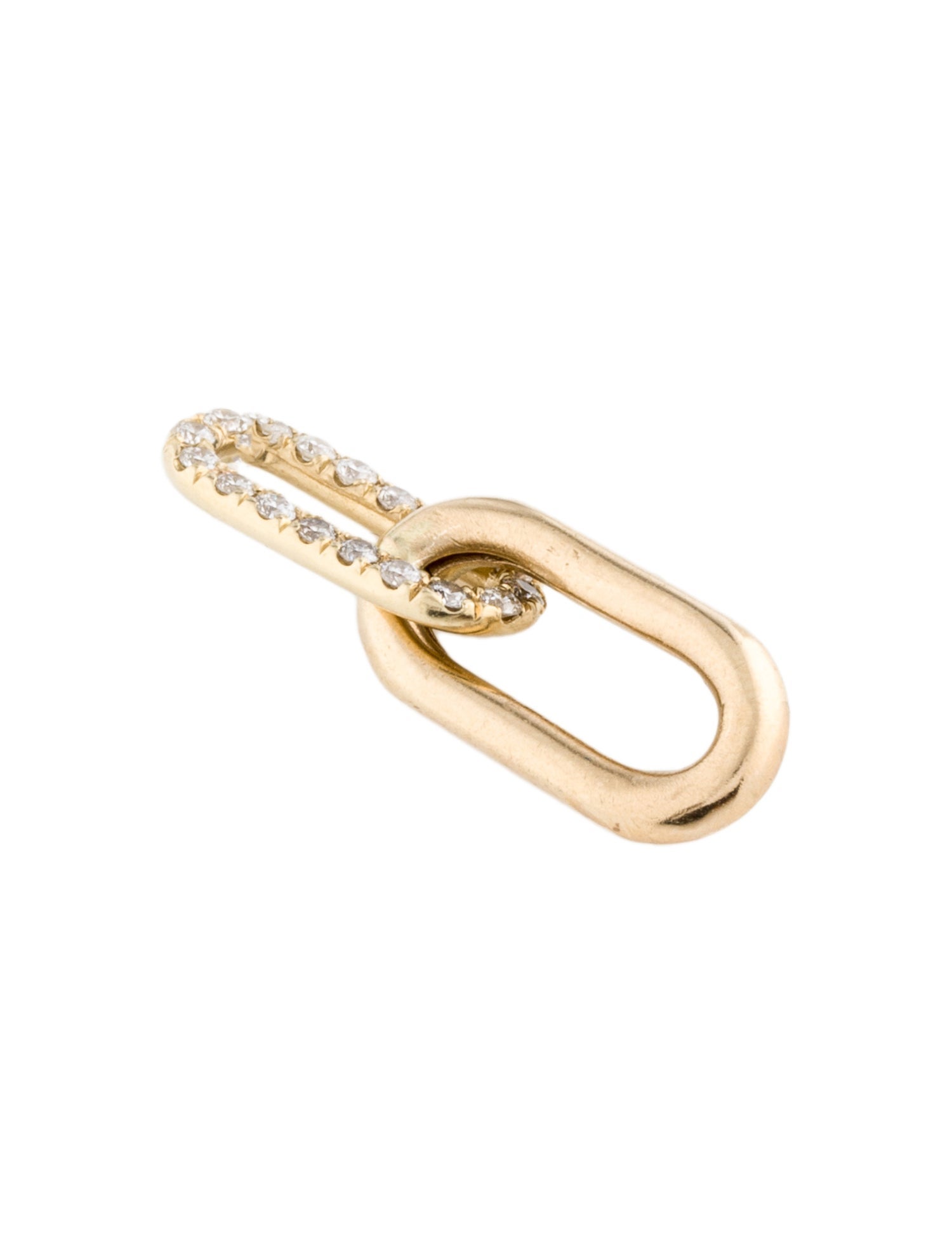 Pendant 14K Diamond Interlocking Link Pendant