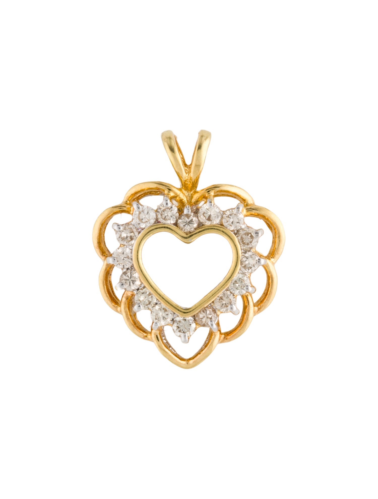 Pendant 18K Diamond Heart Pendant
