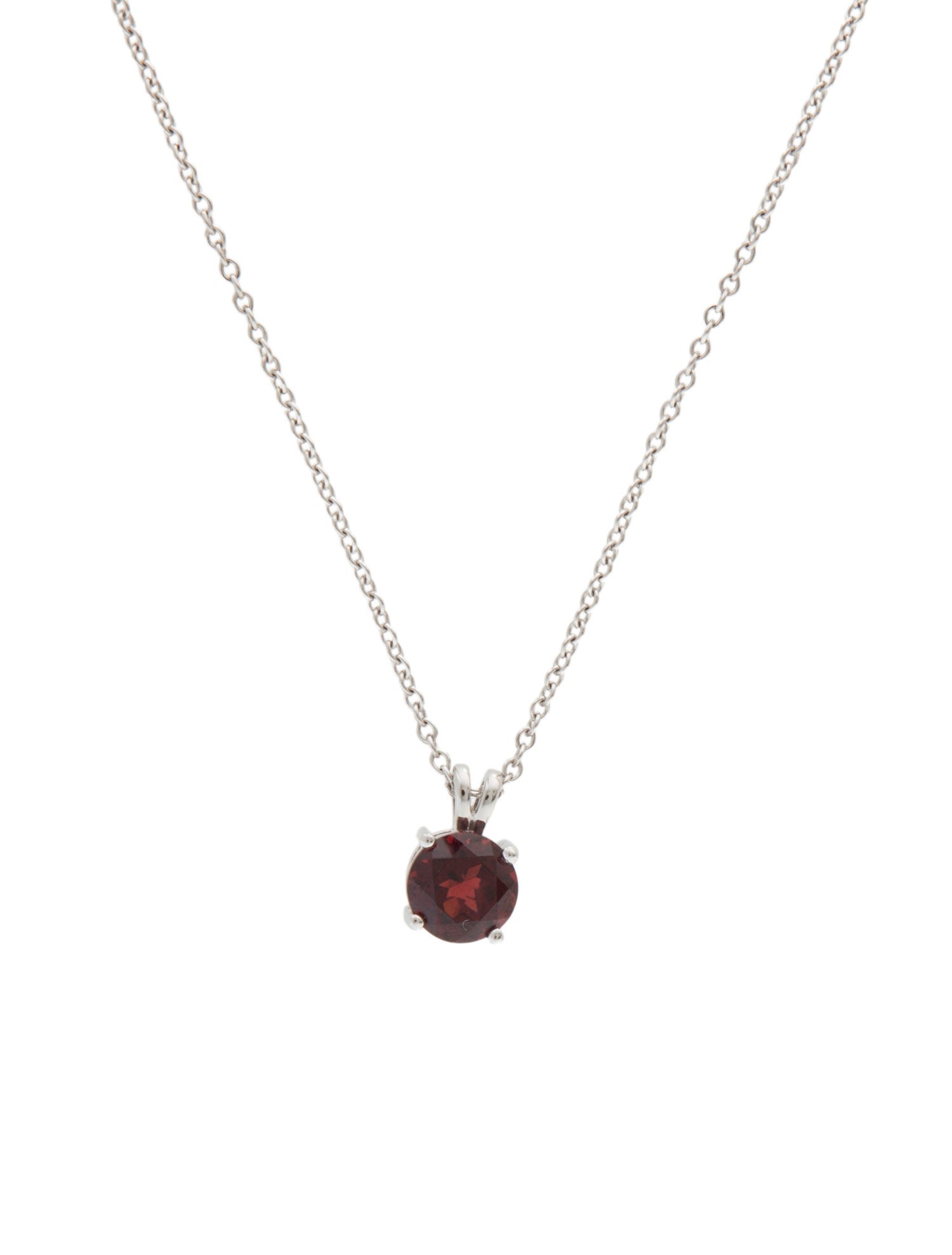 Pendant 14K 2.50ct Garnet Pendant Necklace
