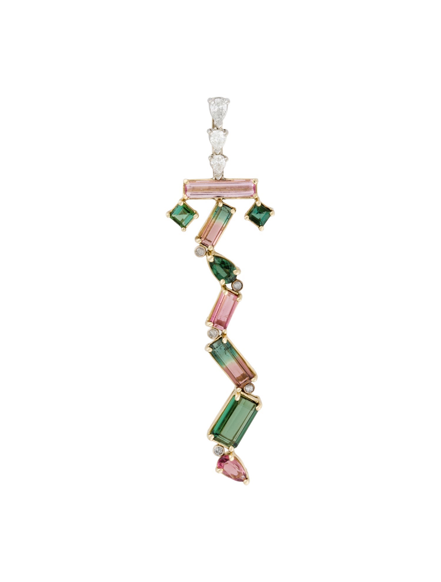 Pendant 14K 6.03ctw Tourmaline & Diamond