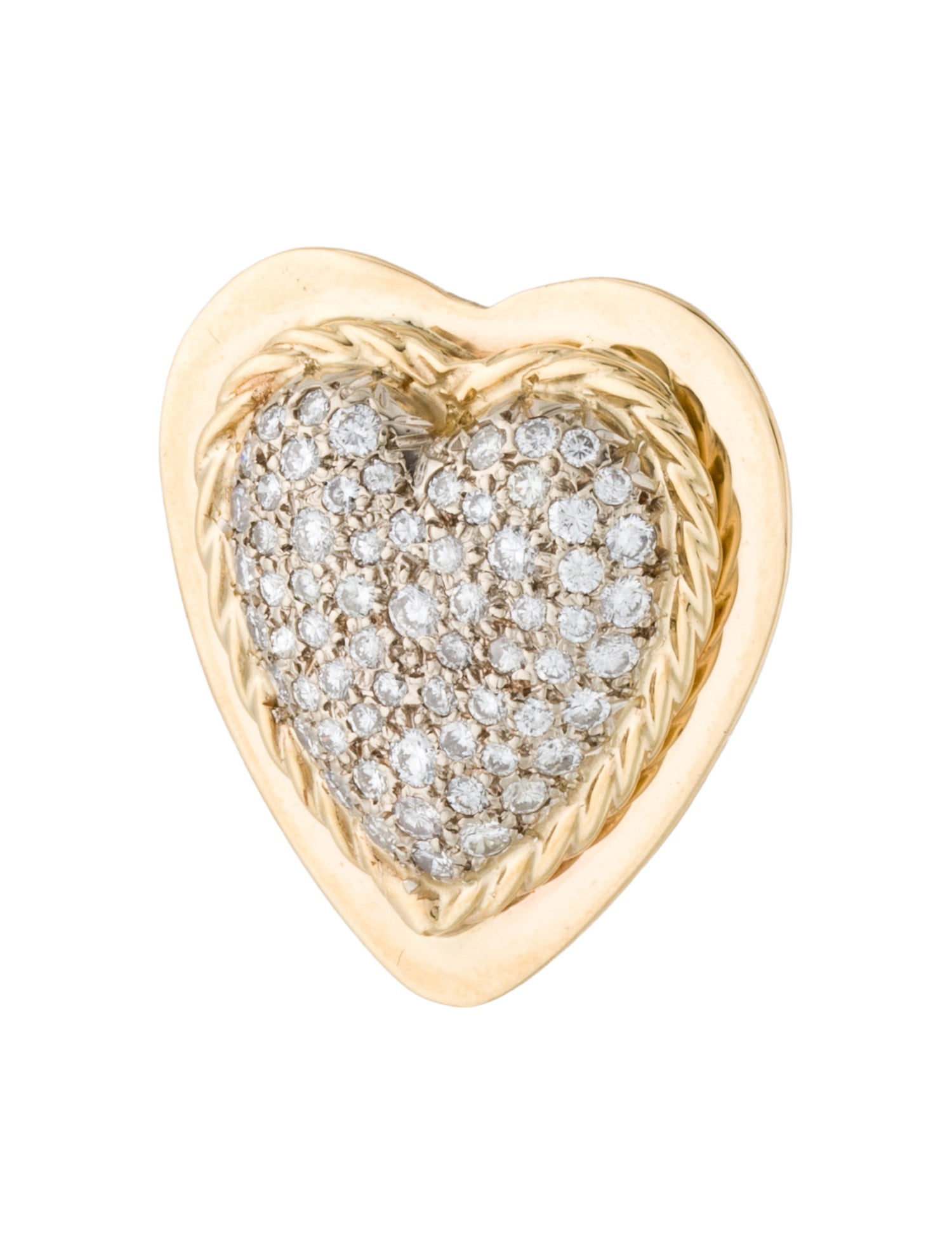 Pendant 14K 1.08ctw Diamond Heart Pendant