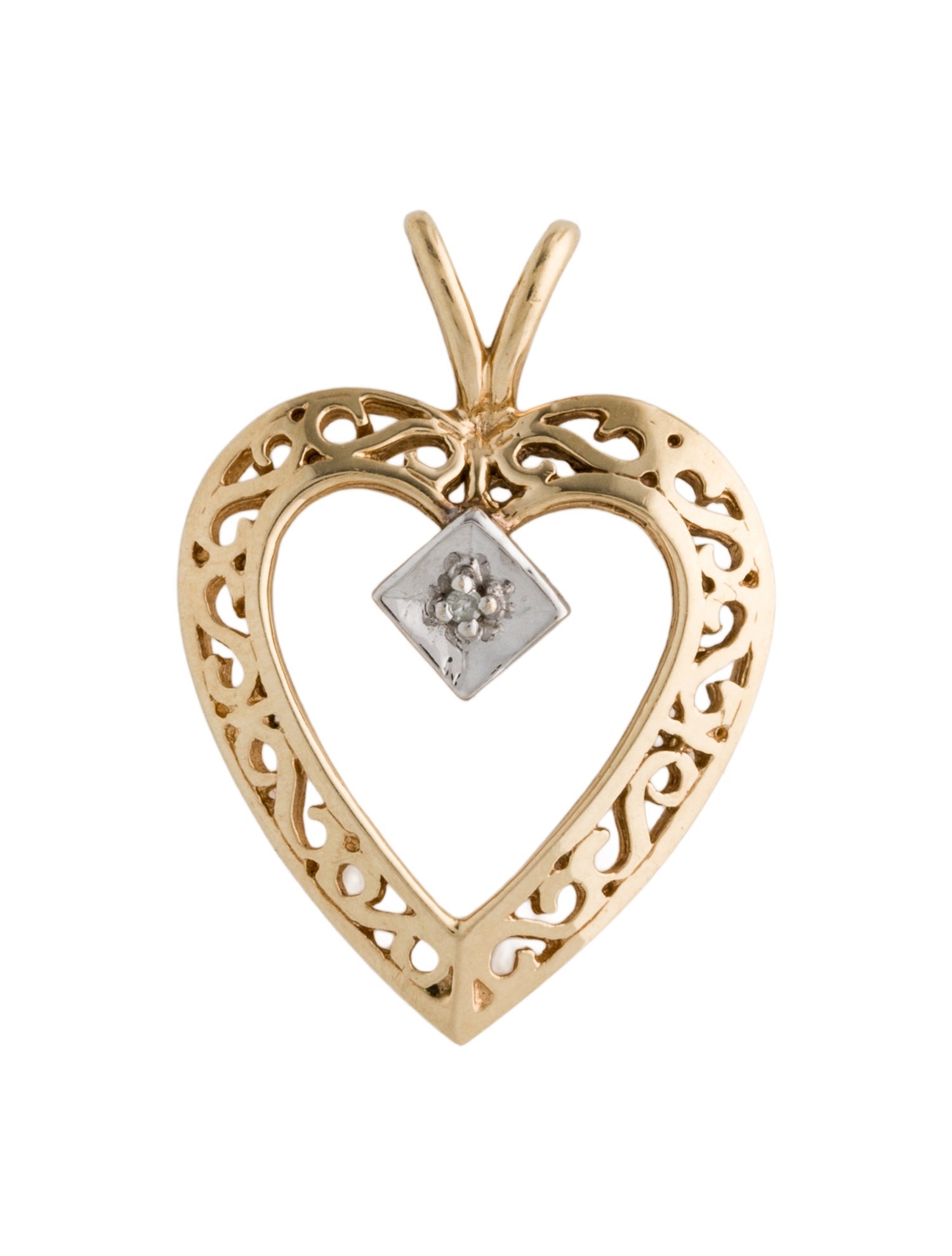 Pendant 10K Diamond Heart Pendant
