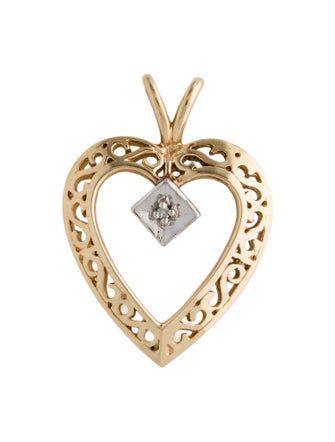 Pendant 10K Diamond Heart Pendant