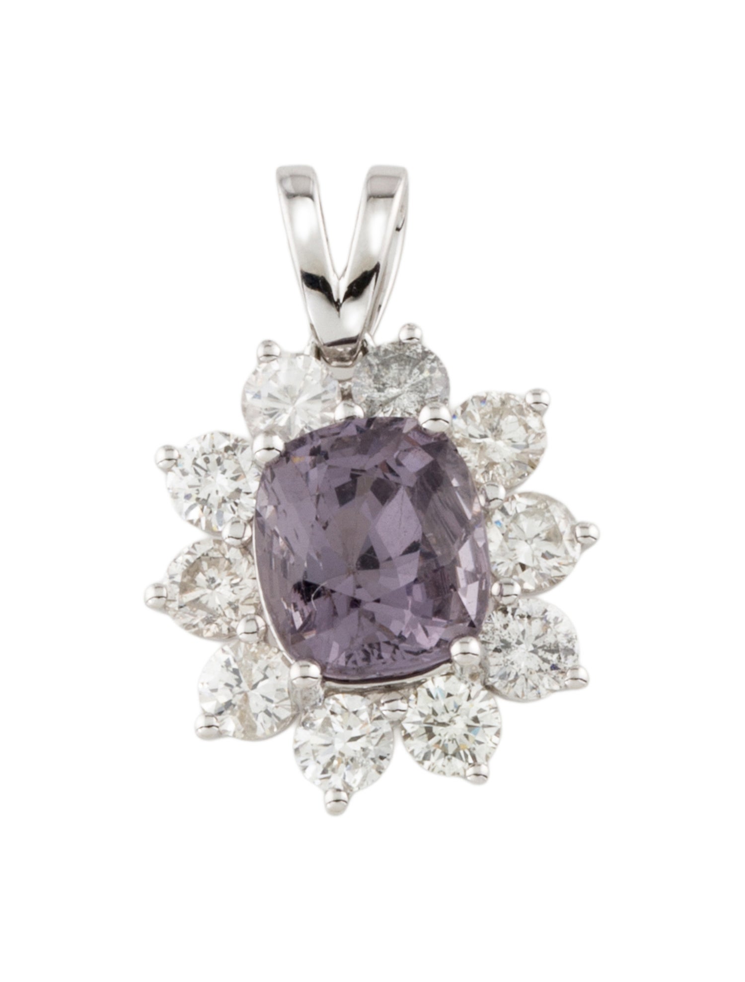 Pendant 14K 2.05ct Spinel & Diamond Pendant