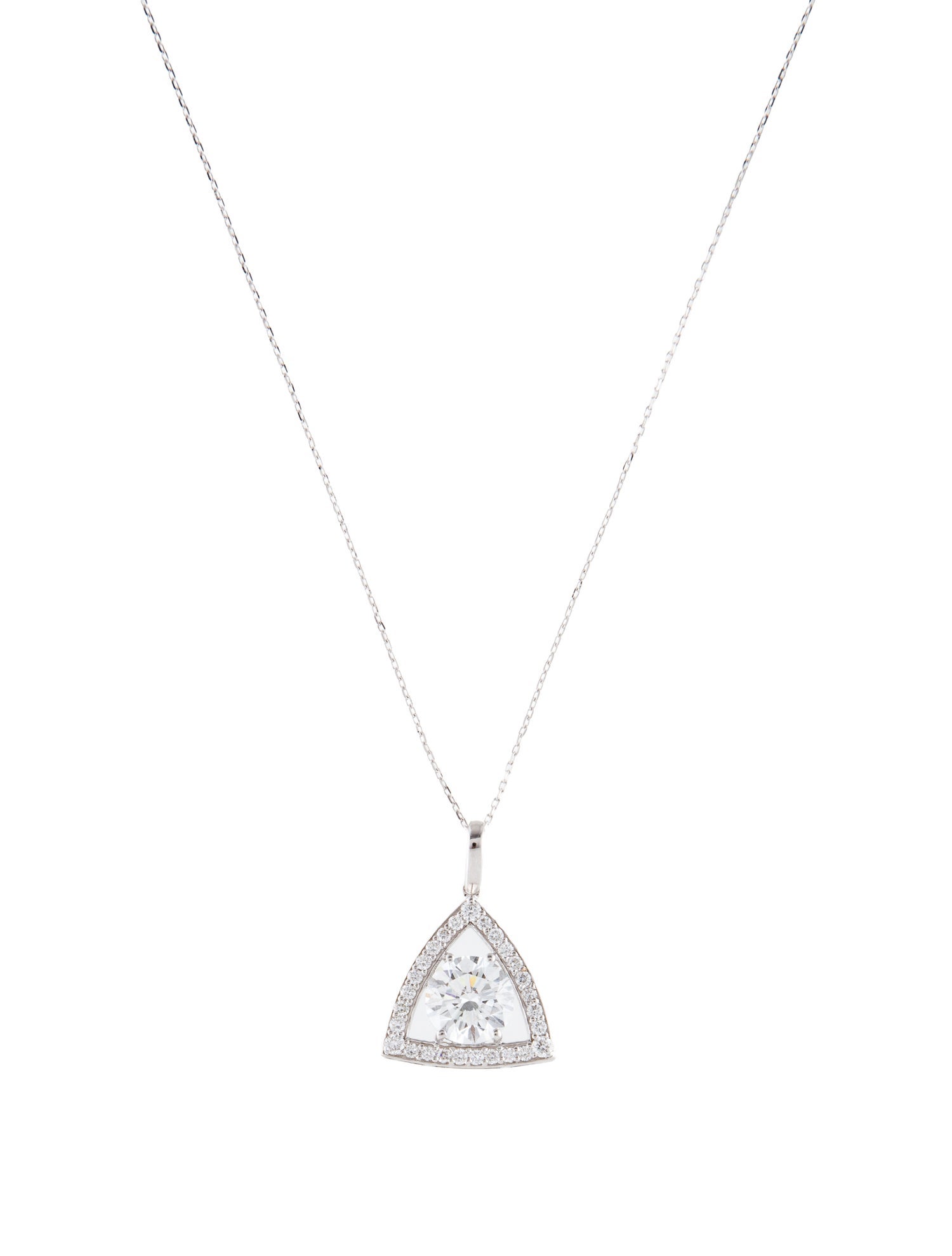 Pendant 14K 2.01ctw Lab-Grown Diamond Pendant Necklace