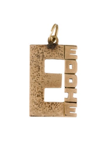 Pendant Necklace 10K 'Eddie' Charm