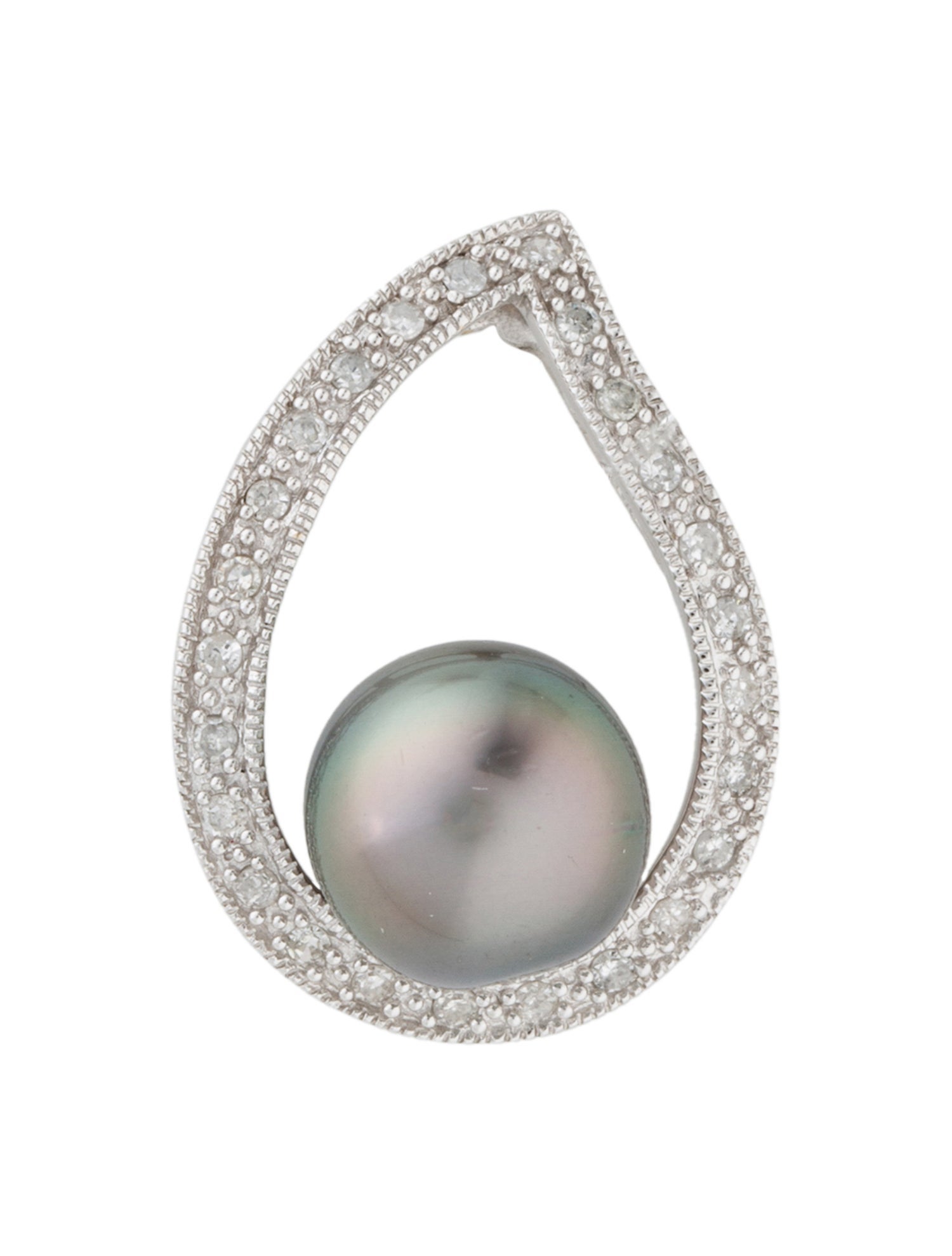 Pendant 18K Pearl & Diamond