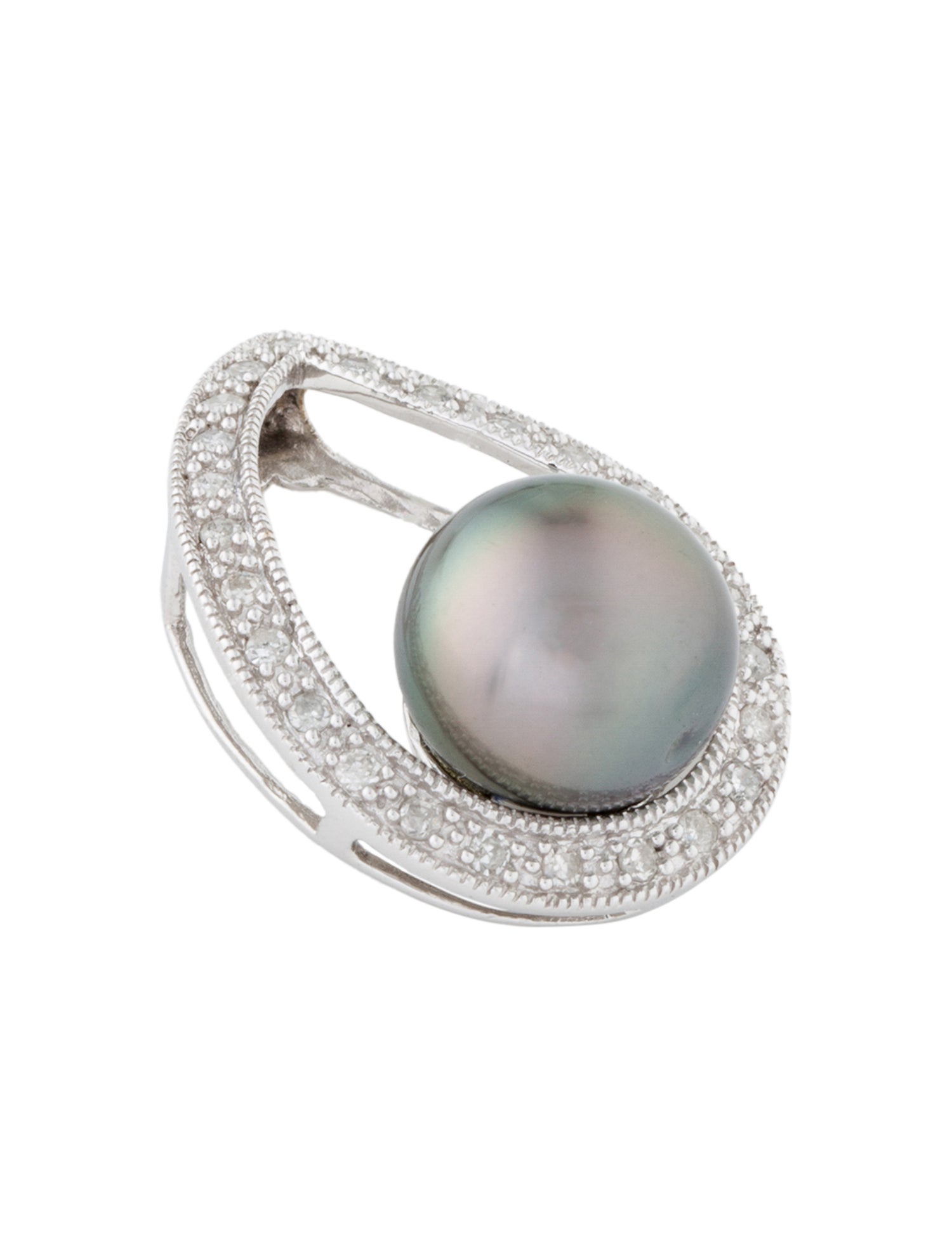 Pendant 18K Pearl & Diamond