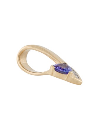 Pendant 14K Tanzanite & Diamond Pendant