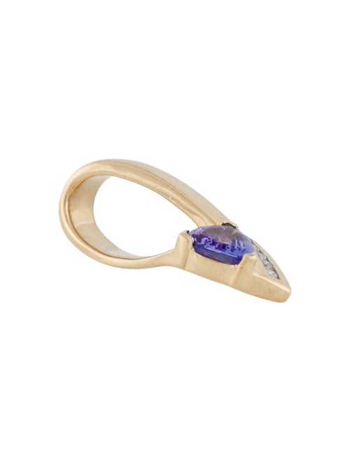 Pendant 14K Tanzanite & Diamond Pendant
