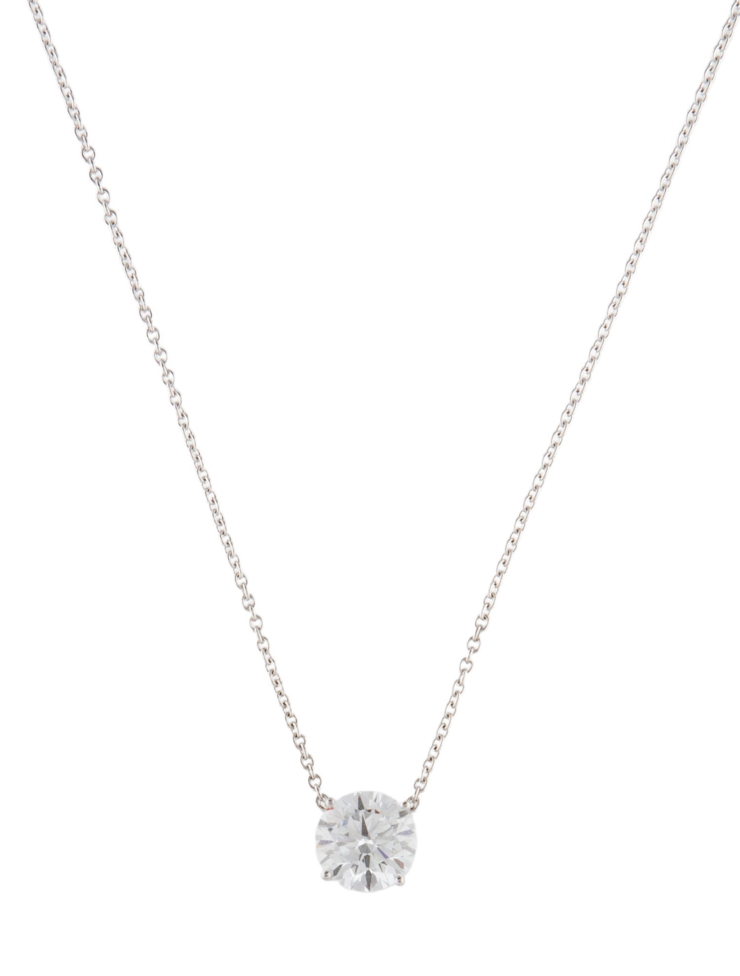 Pendant 14K 1.50ct Lab-Grown Diamond Solitaire