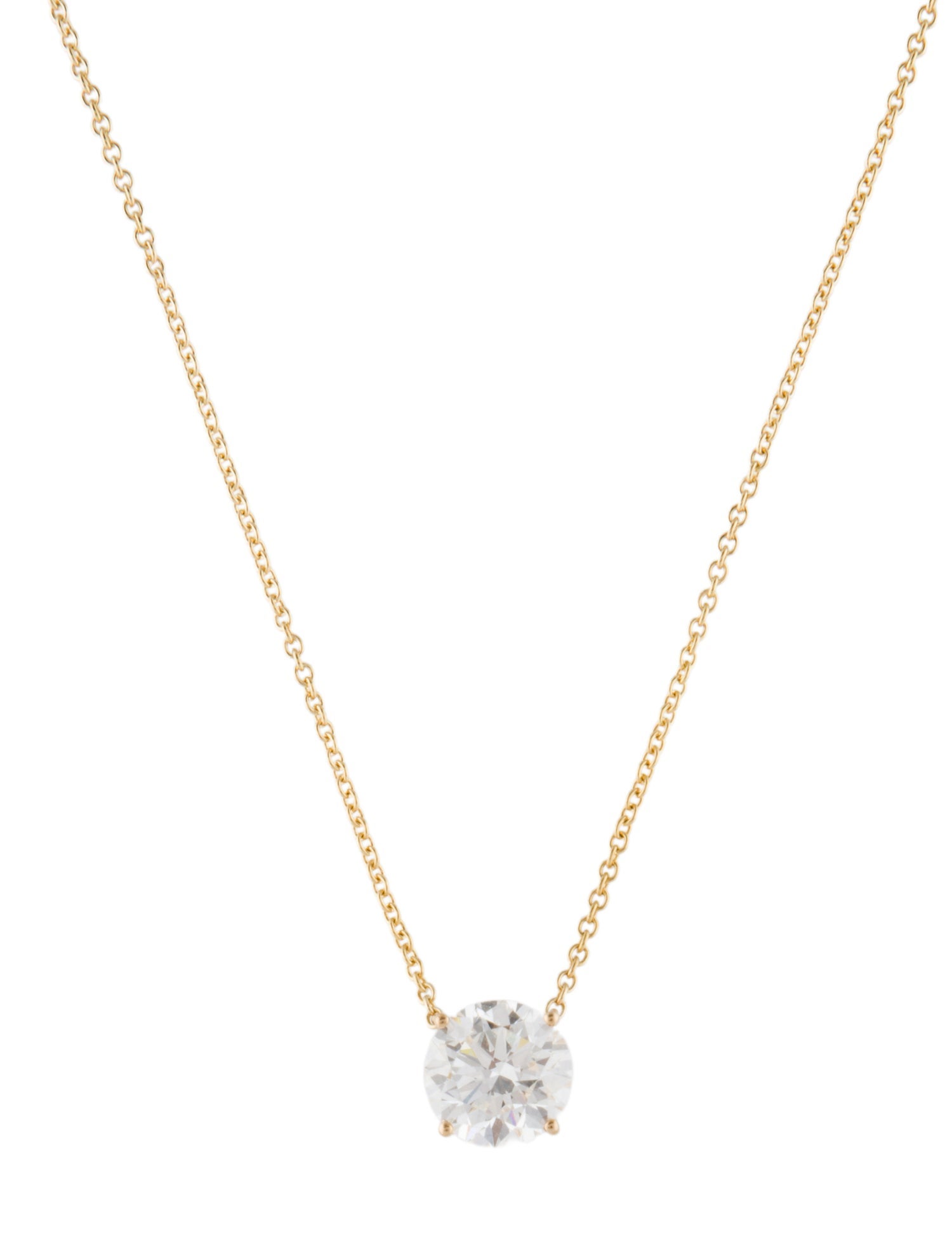 Pendant 14K 2.00ct Lab-Grown Diamond Solitaire