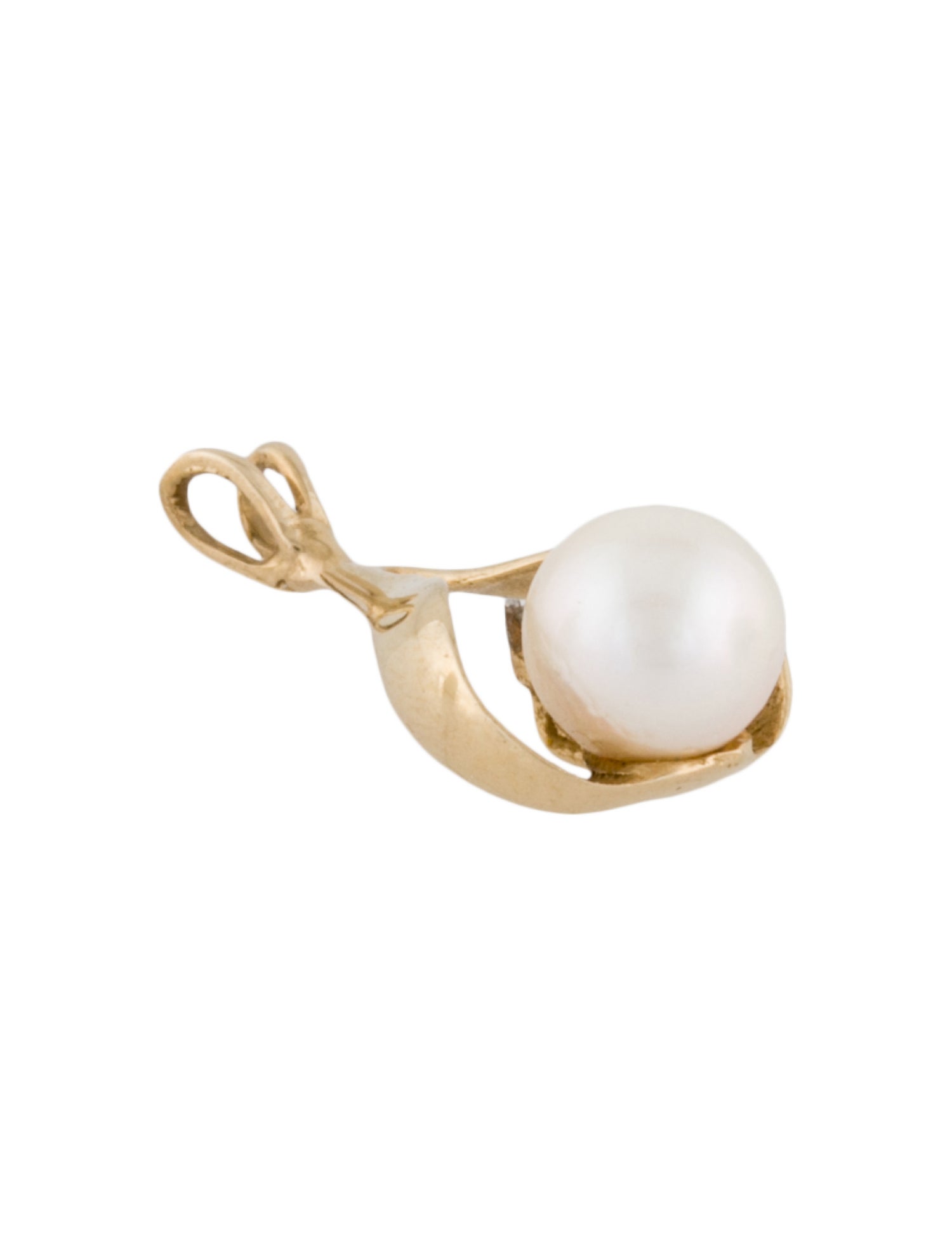 Pendant 14K Pearl & Diamond Pendant