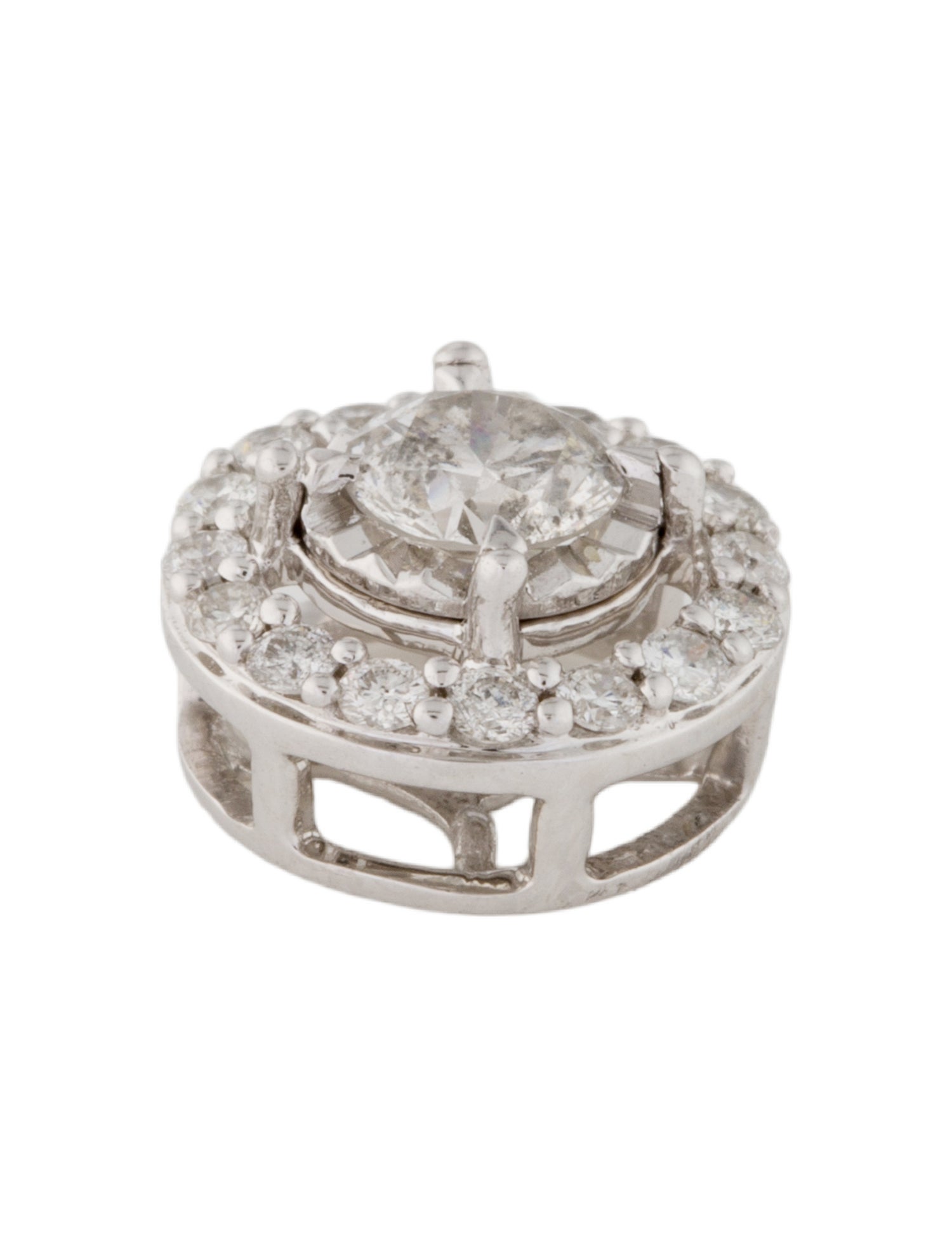 Pendant 14K Diamond Round Pendant