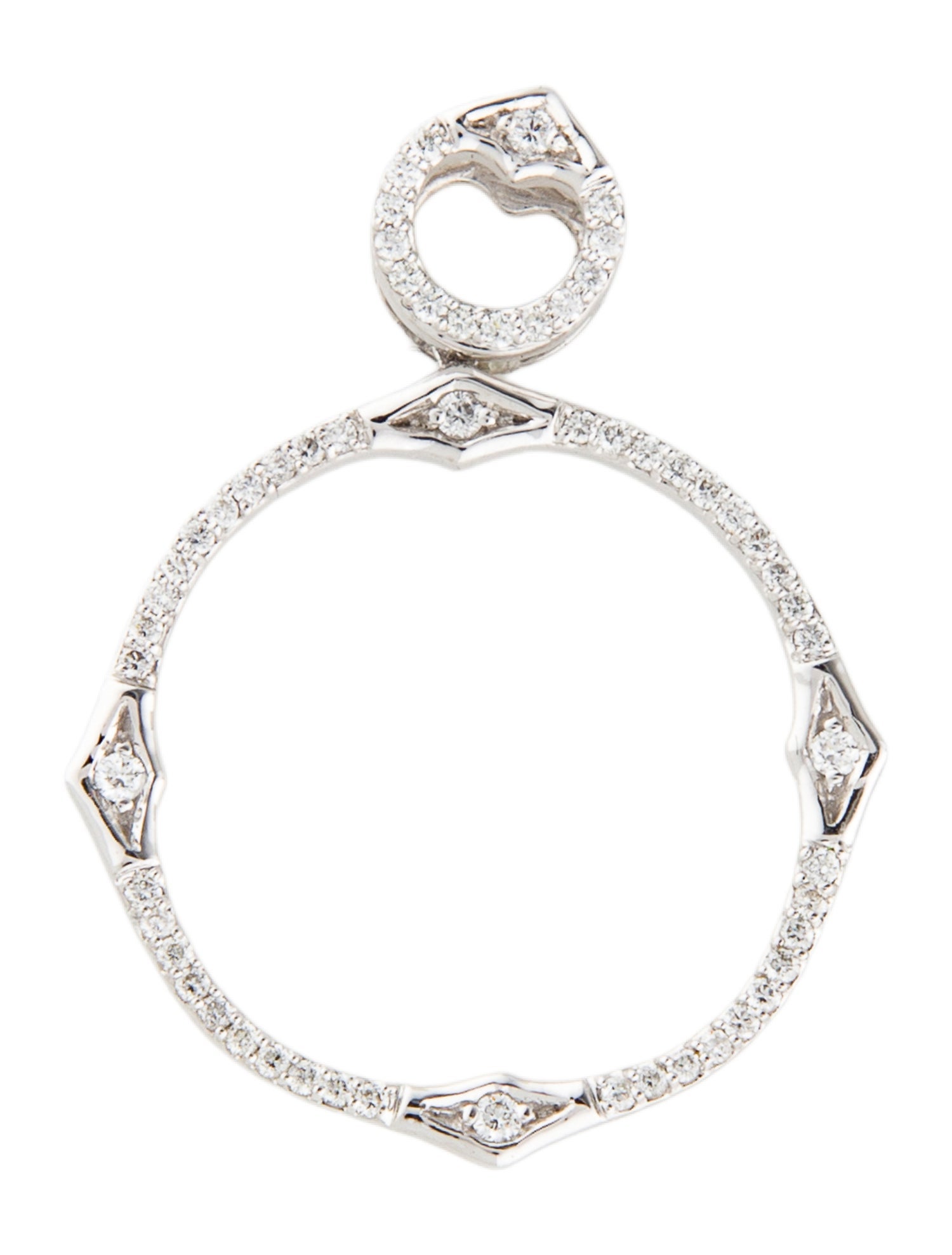 Pendant 14K Diamond Circle