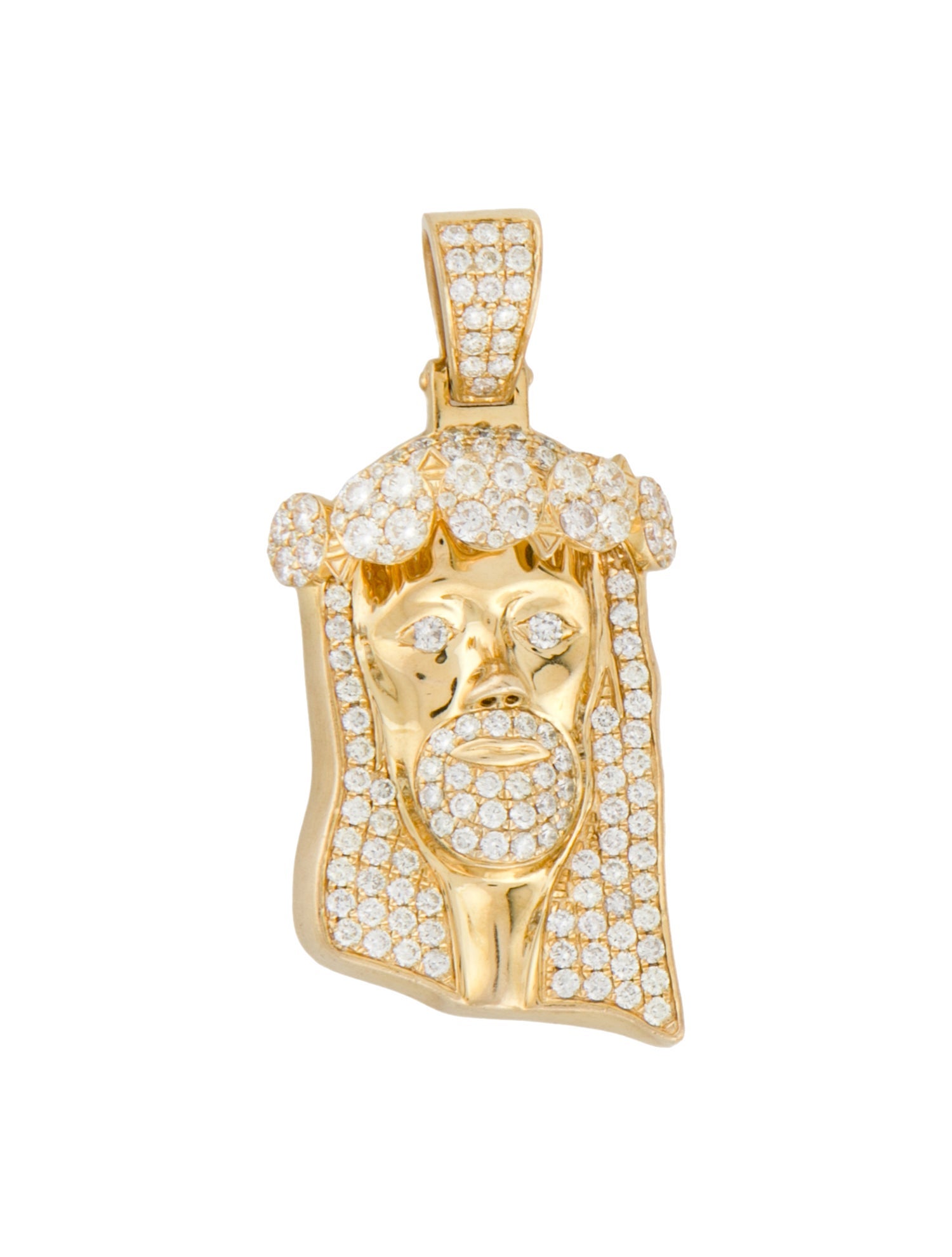 Pendant 14K Diamond Jesus