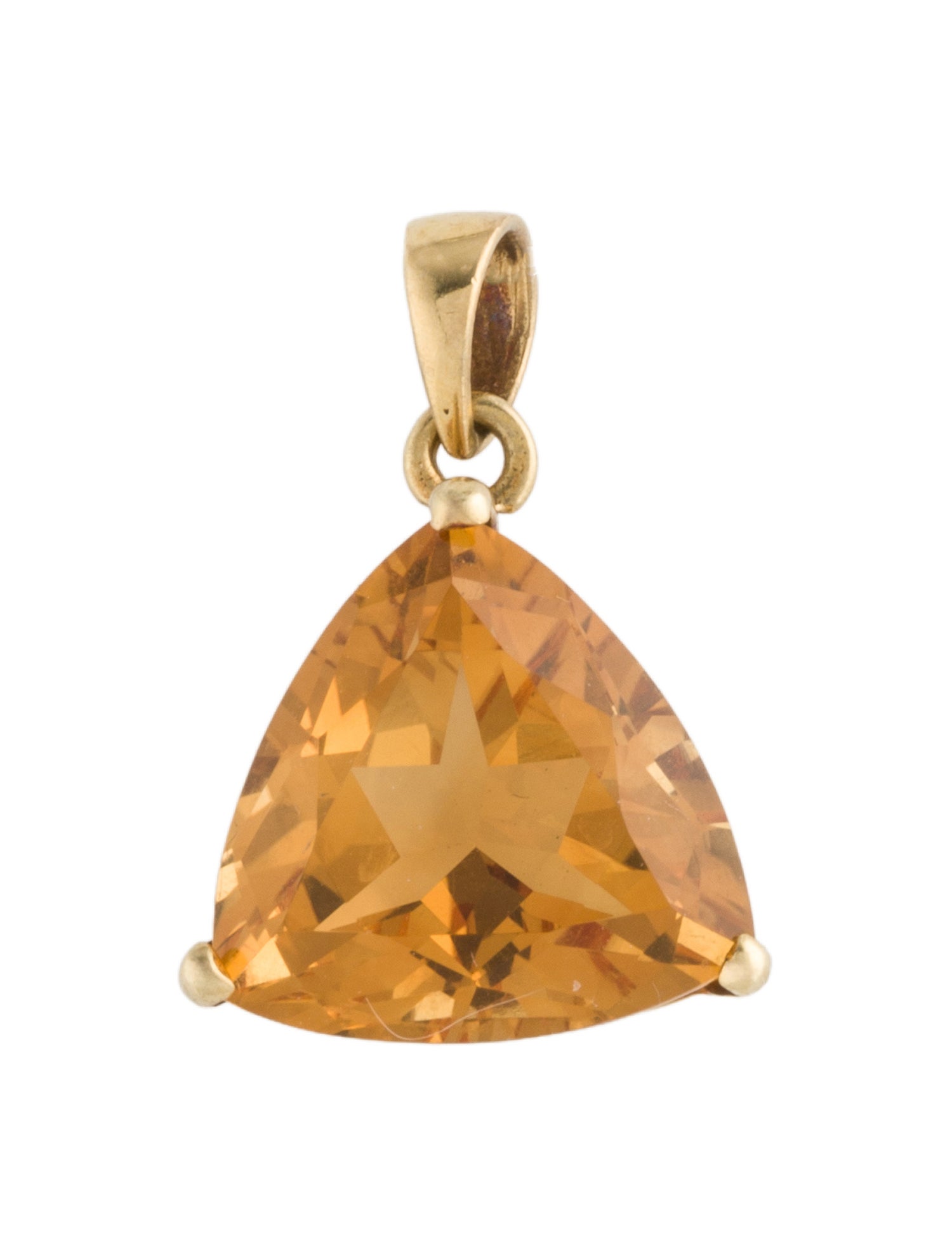 Pendant 18K 7.58ct Citrine Pendant