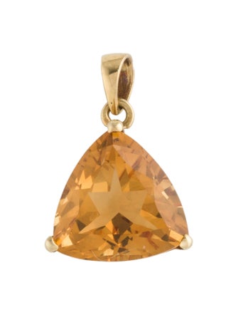 Pendant 18K 7.58ct Citrine Pendant