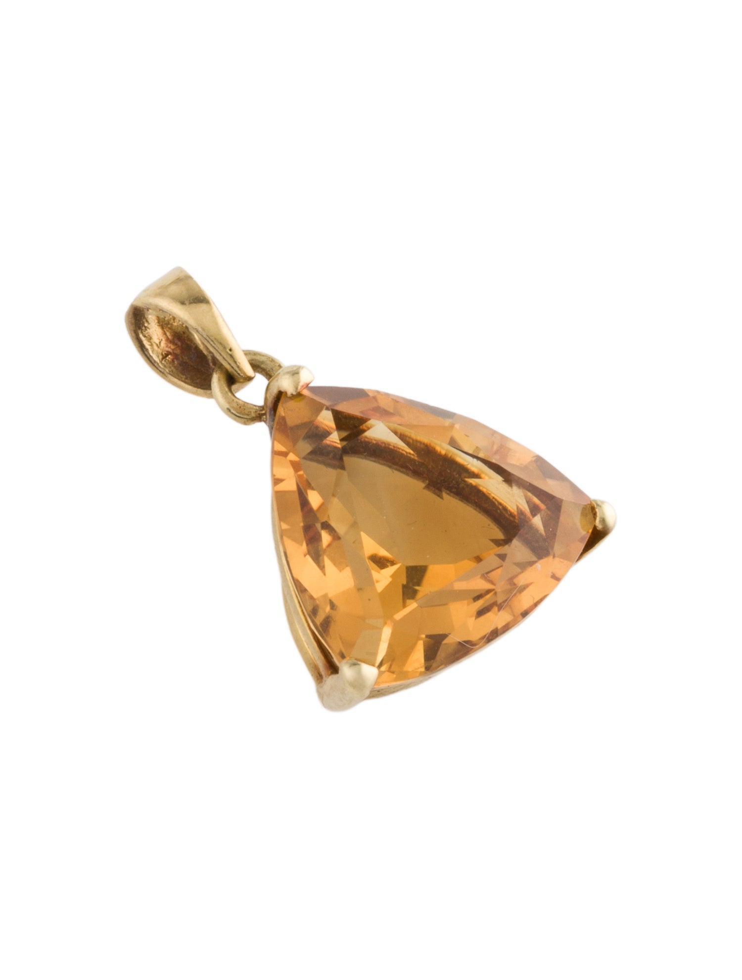Pendant 18K 7.58ct Citrine