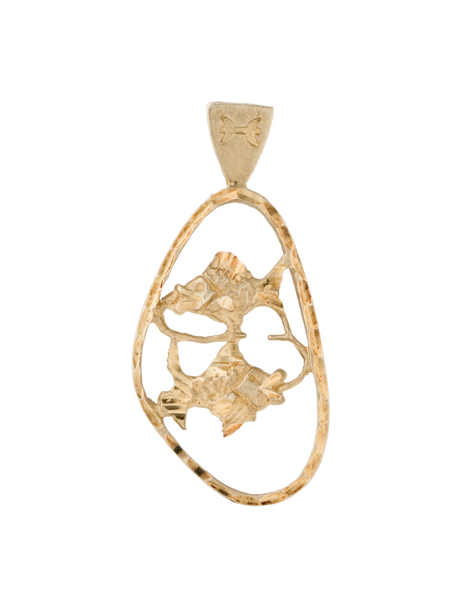 Pendant 14K Twin Fish