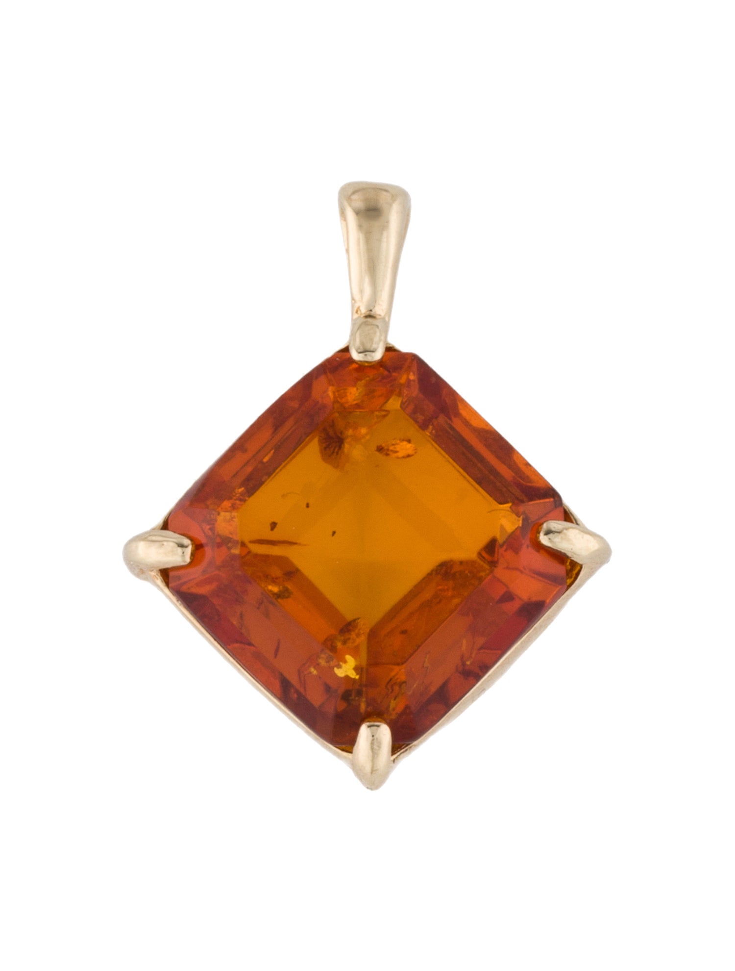 Pendant 10K Amber