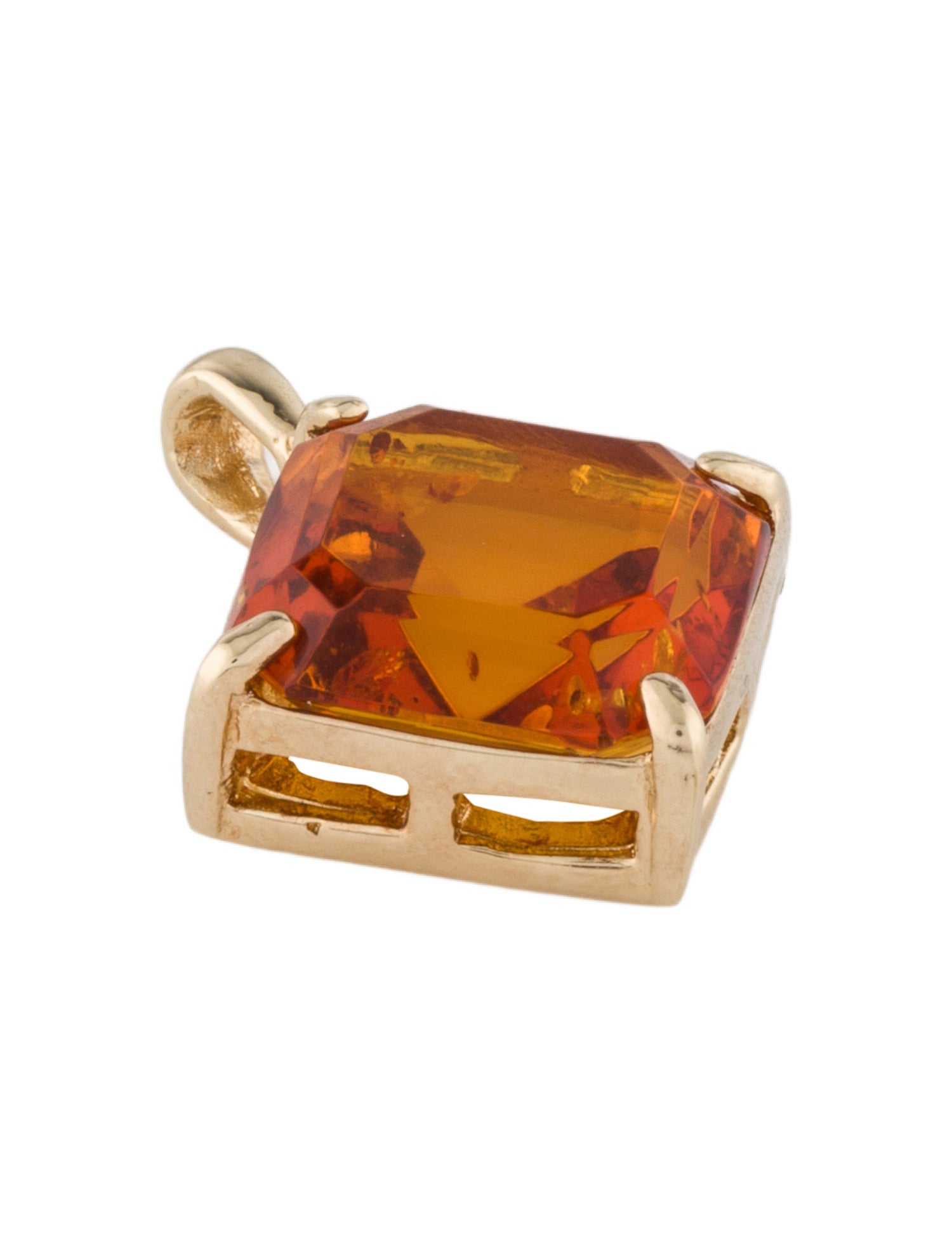 Pendant 10K Amber