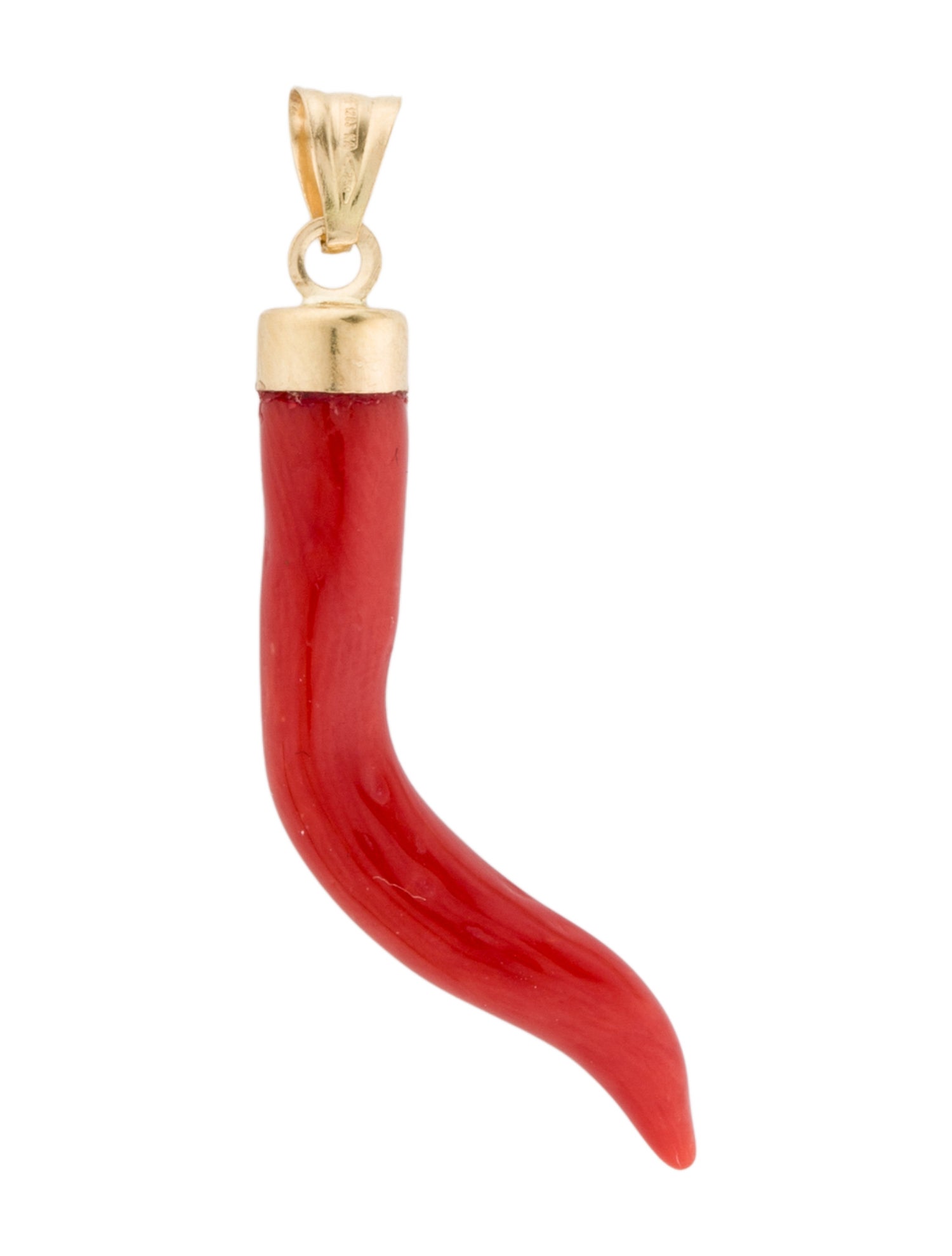 Pendant 18K Coral Cornicello